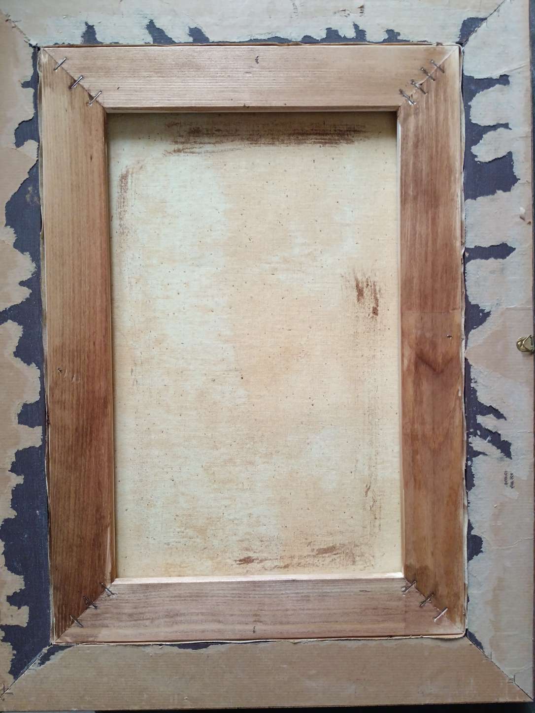 Dipinto olio su tela Giuseppe Gargiulo paesaggio rurale del Novecento