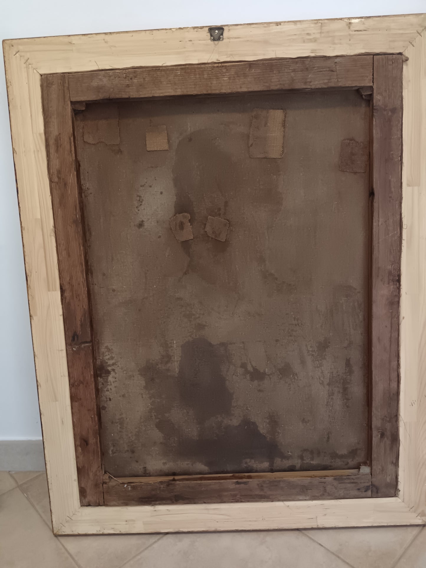 Ritratto ufficiale militare dipinto olio su tela epoca primo '900