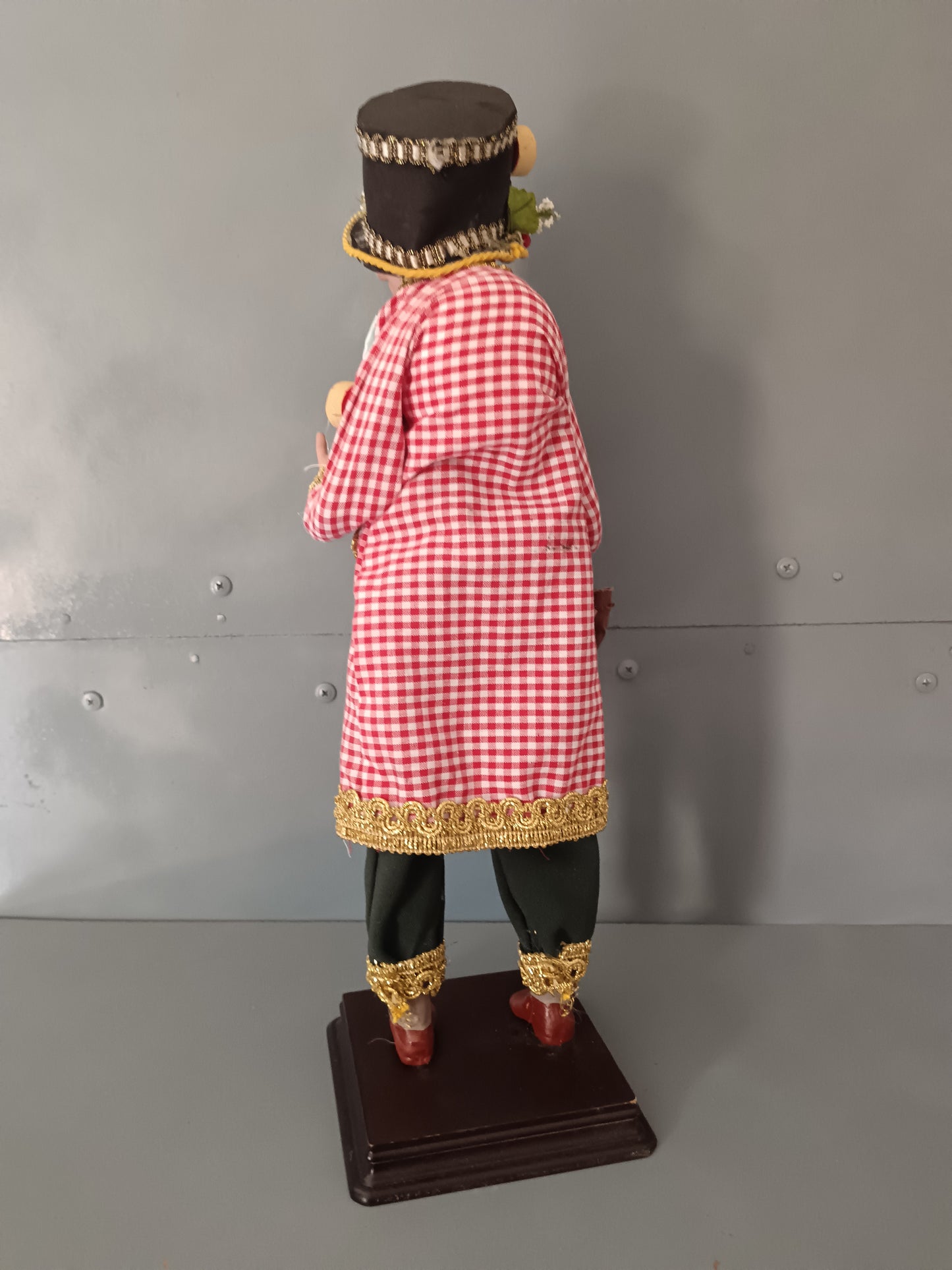 Sciò Sciò Napoletano Artigianale 42 cm Testa Mani Piedi in Argilla Occhi in Vetro
