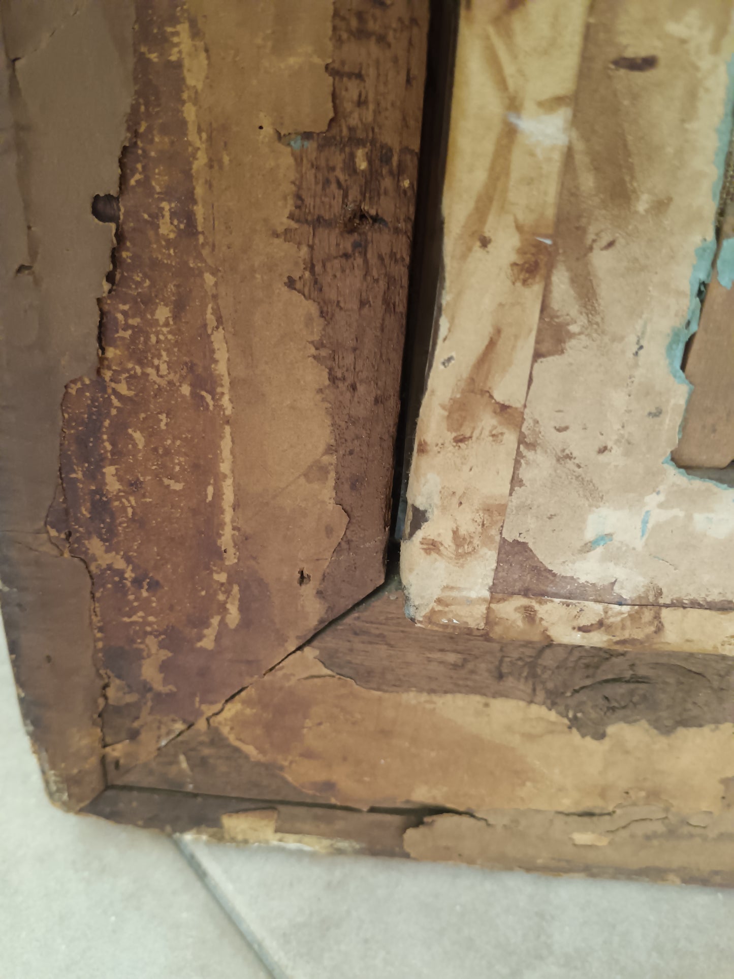 Dipinto Antico Pastello su Tela Fine 800 Ritratto Donna Profilo Cornice Oro