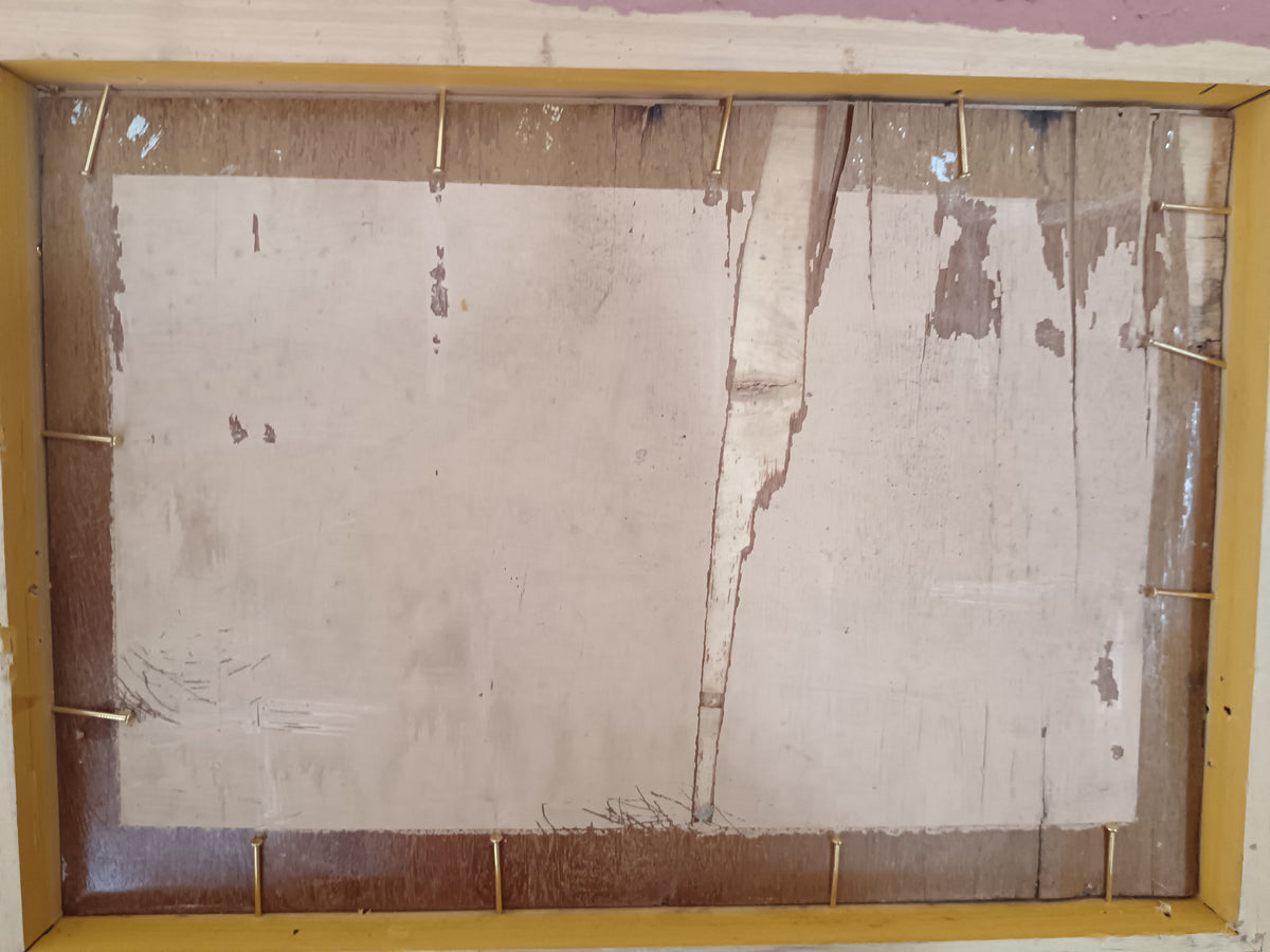 Dipinto Olio su Tavola Riccardo Capone Vesuvio Golfo di Napoli Epoca '900