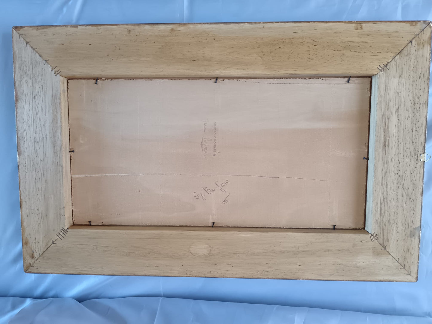 Teresa Reginato ( XX Secolo)- Scorcio marino, dipinto olio su legno