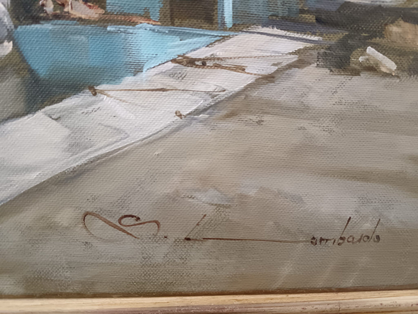 Spartaco Lombardo ( Luino 1958) dipinto olio su tela epoca XX secolo