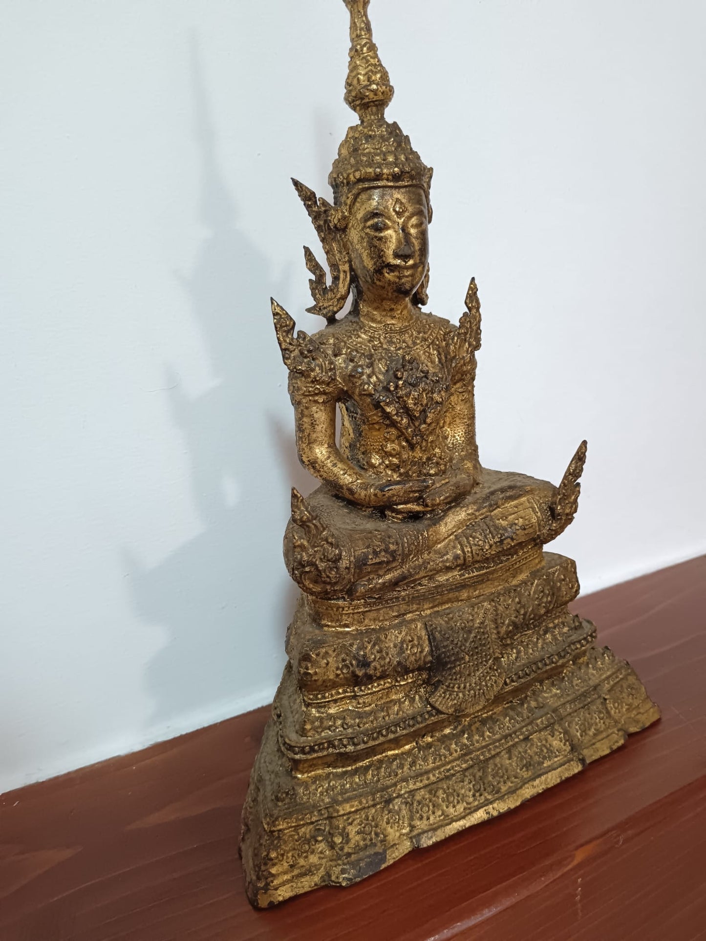 Statua in bronzo Bhudda in stile Rattanakosin- epoca XIX/ XX secolo