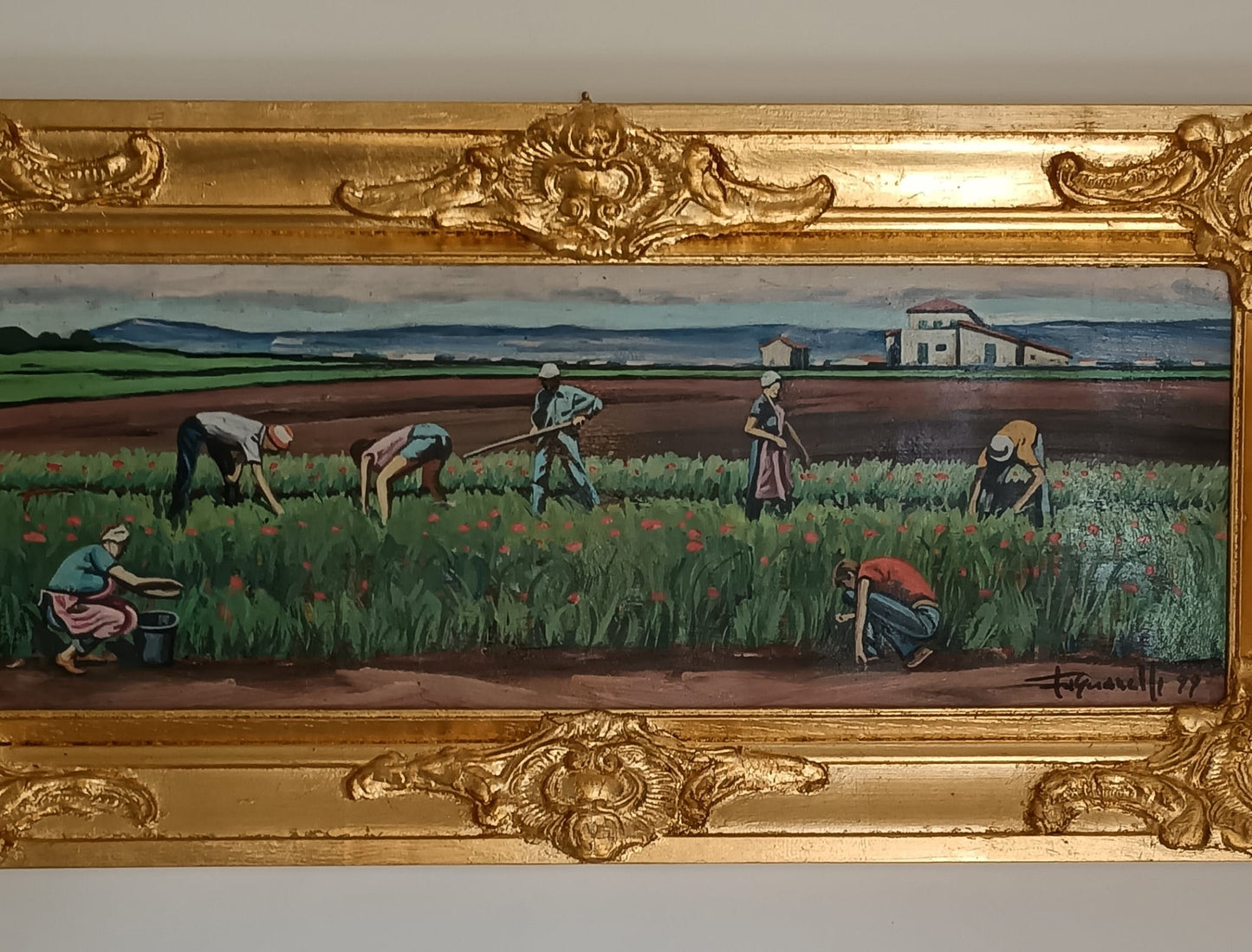 Fascianelli Domenico (XX Secolo)- dipinto olio su legno