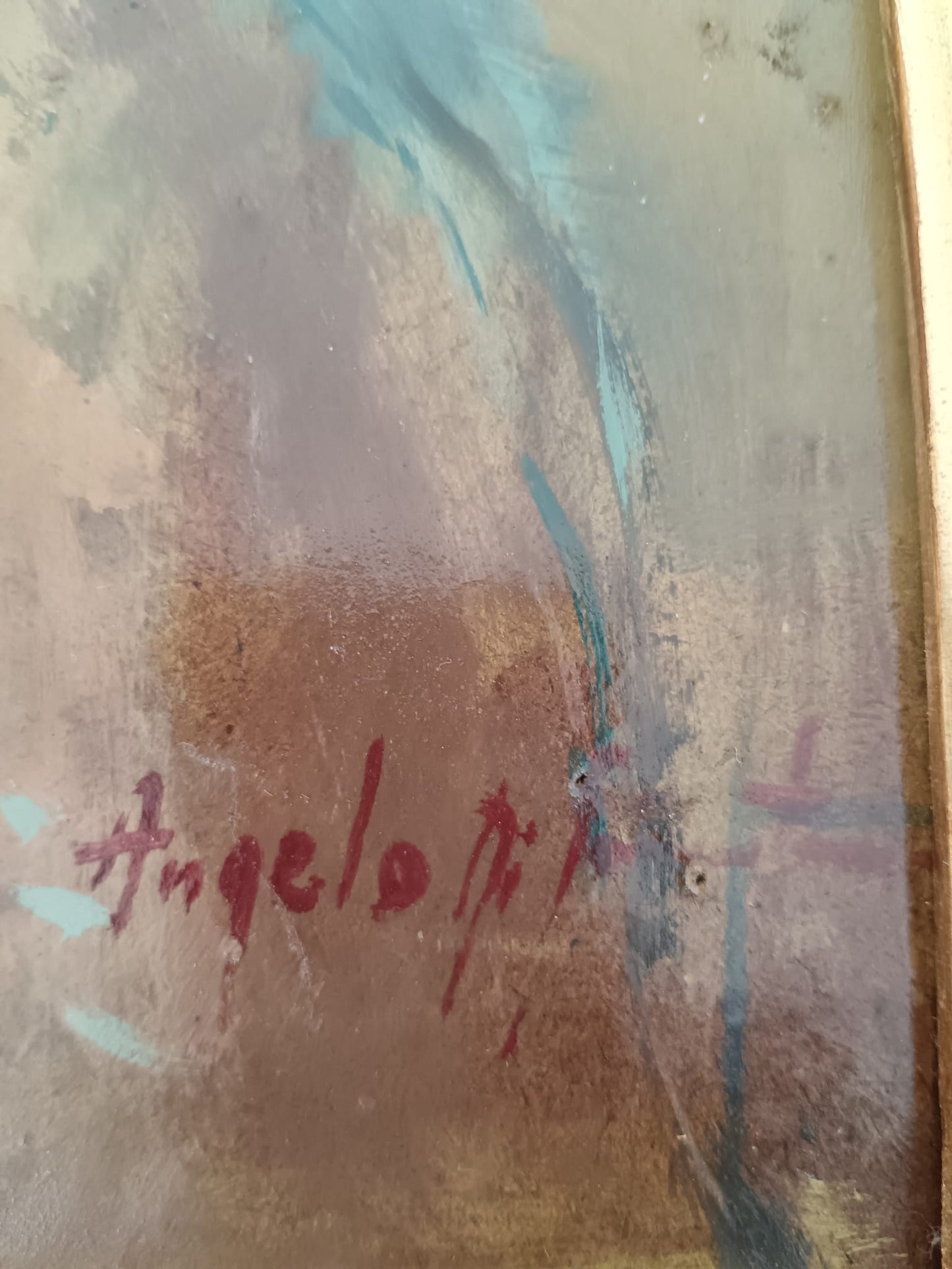 Scuola Italiana ( XIX/XX secolo)- Figura, dipinto olio su masonite