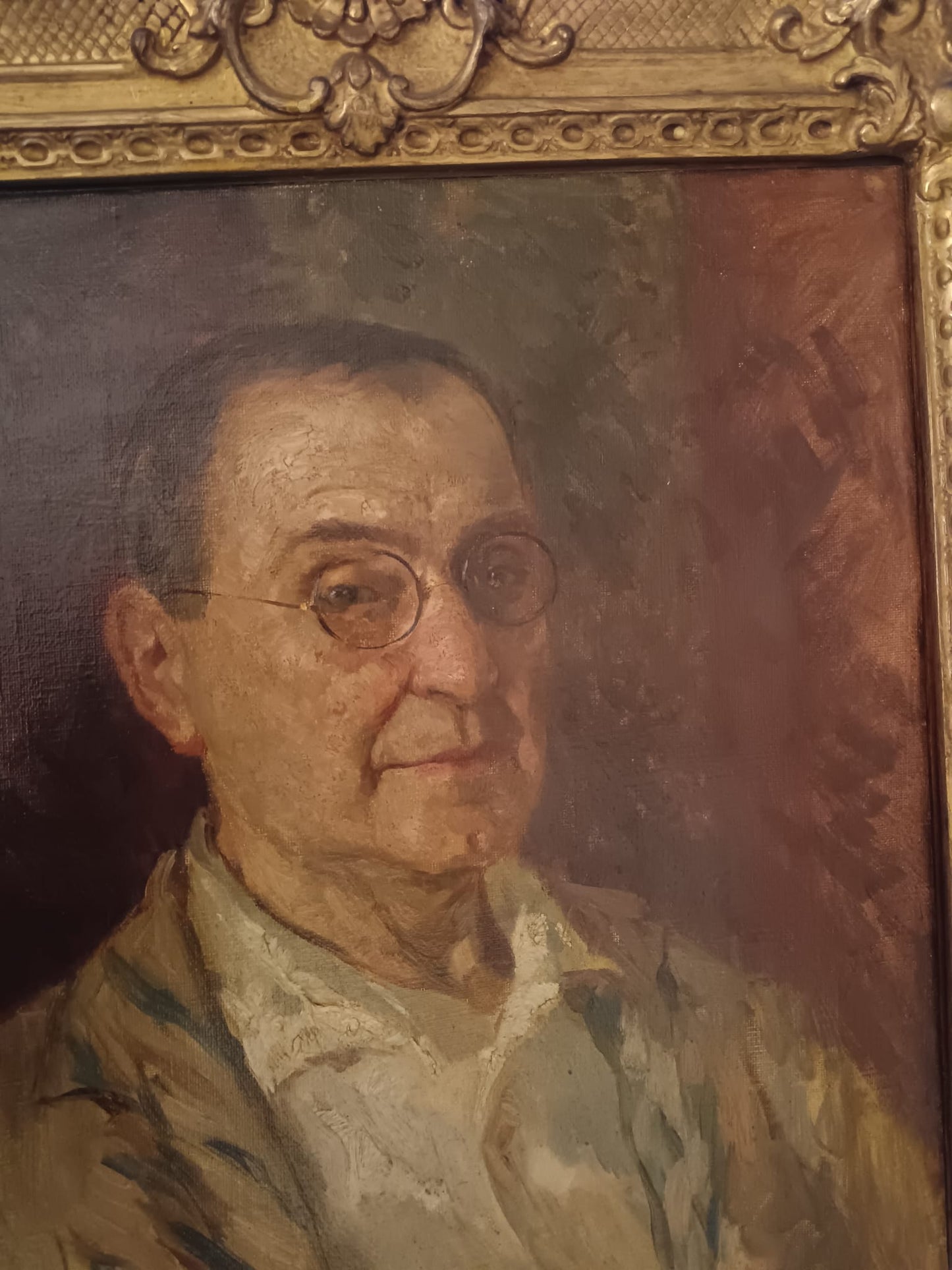Bigio Gerardenghi (1876-1957) - Ritratto dipinto olio su tela