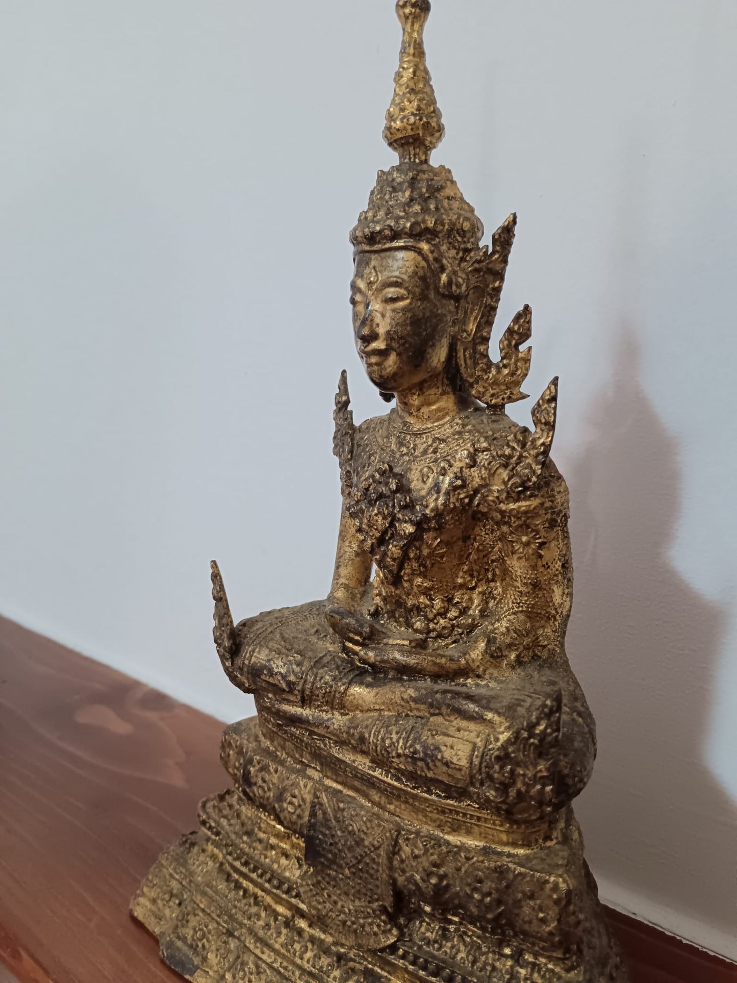 Statua in bronzo Bhudda in stile Rattanakosin- epoca XIX/ XX secolo