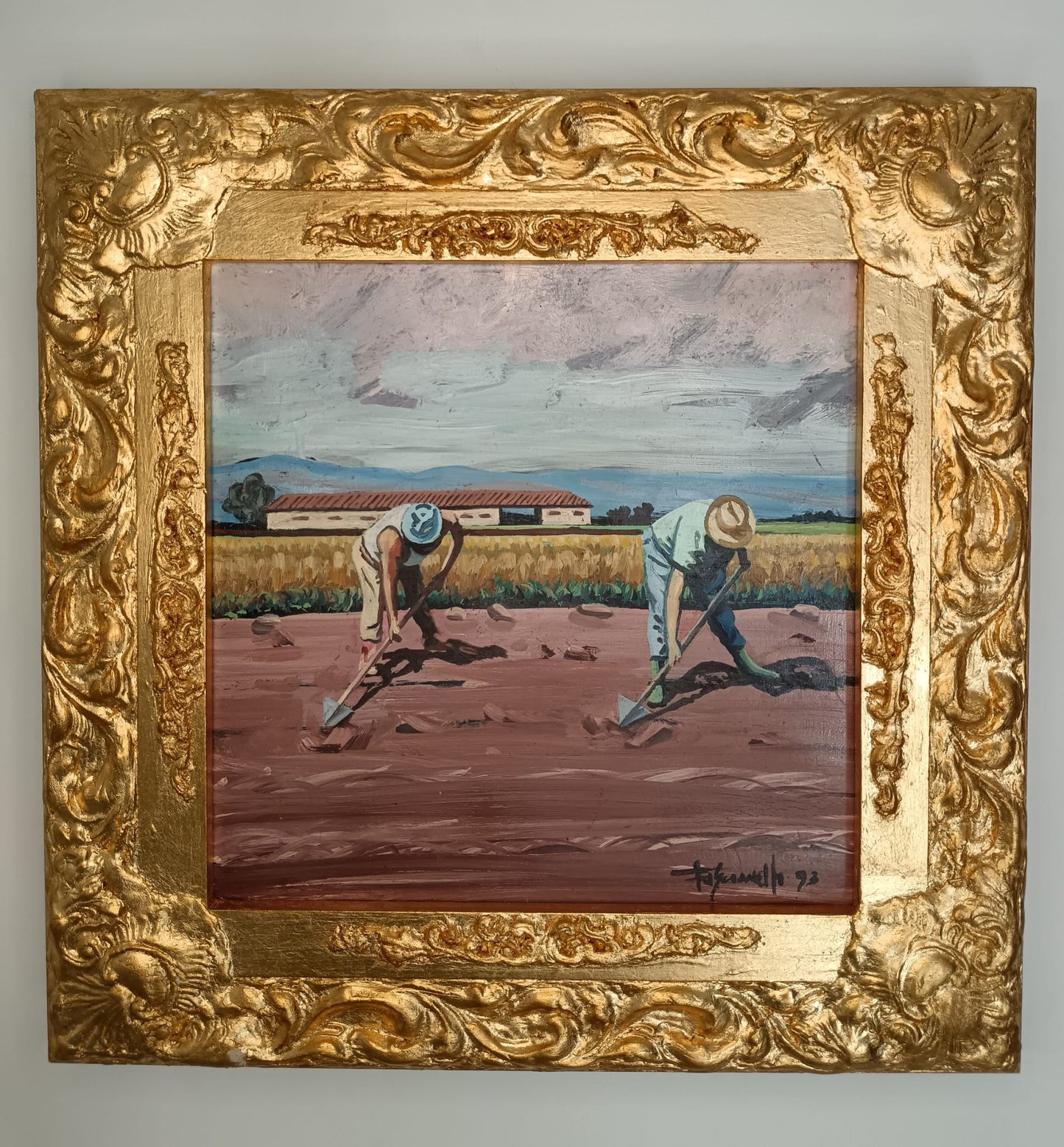 Fascianelli Domenico (XX Secolo)- dipinto olio su legno