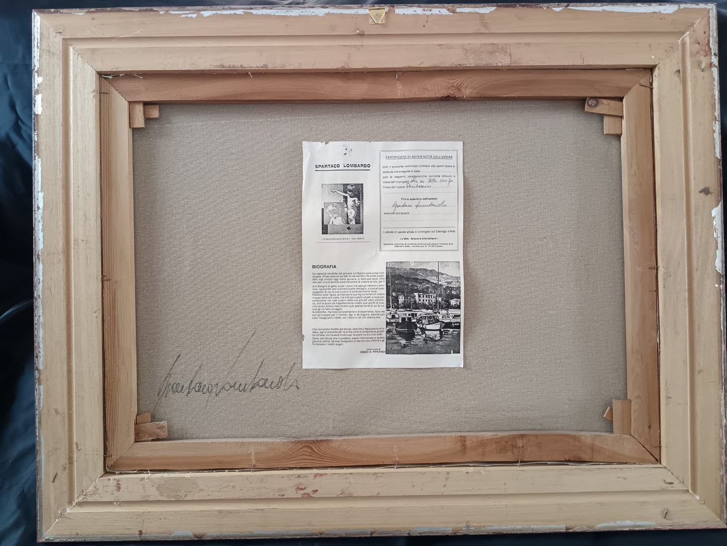 Spartaco Lombardo ( Luino 1958) dipinto olio su tela epoca XX secolo