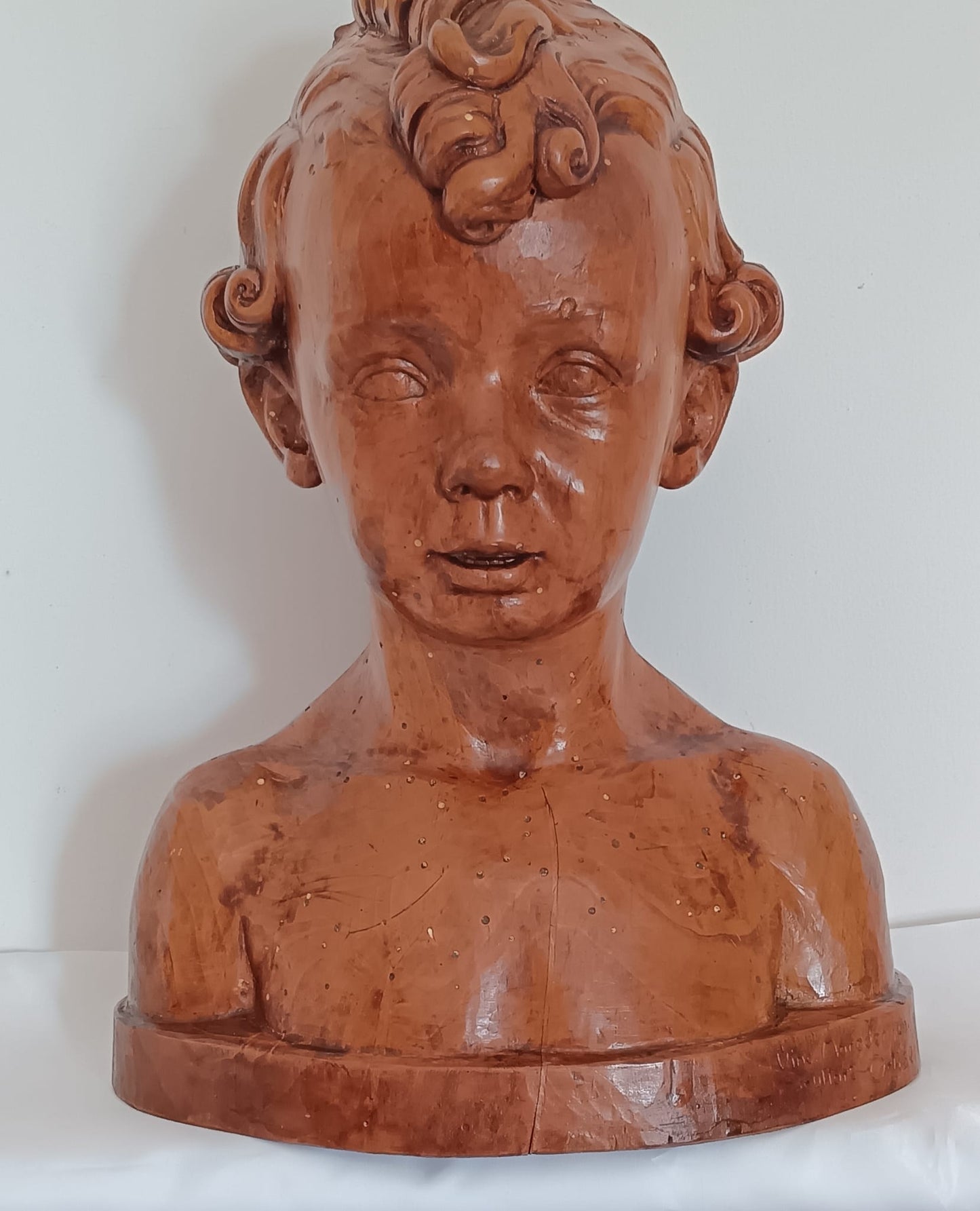 Vincenzo Moroder- scultura in legno 1942