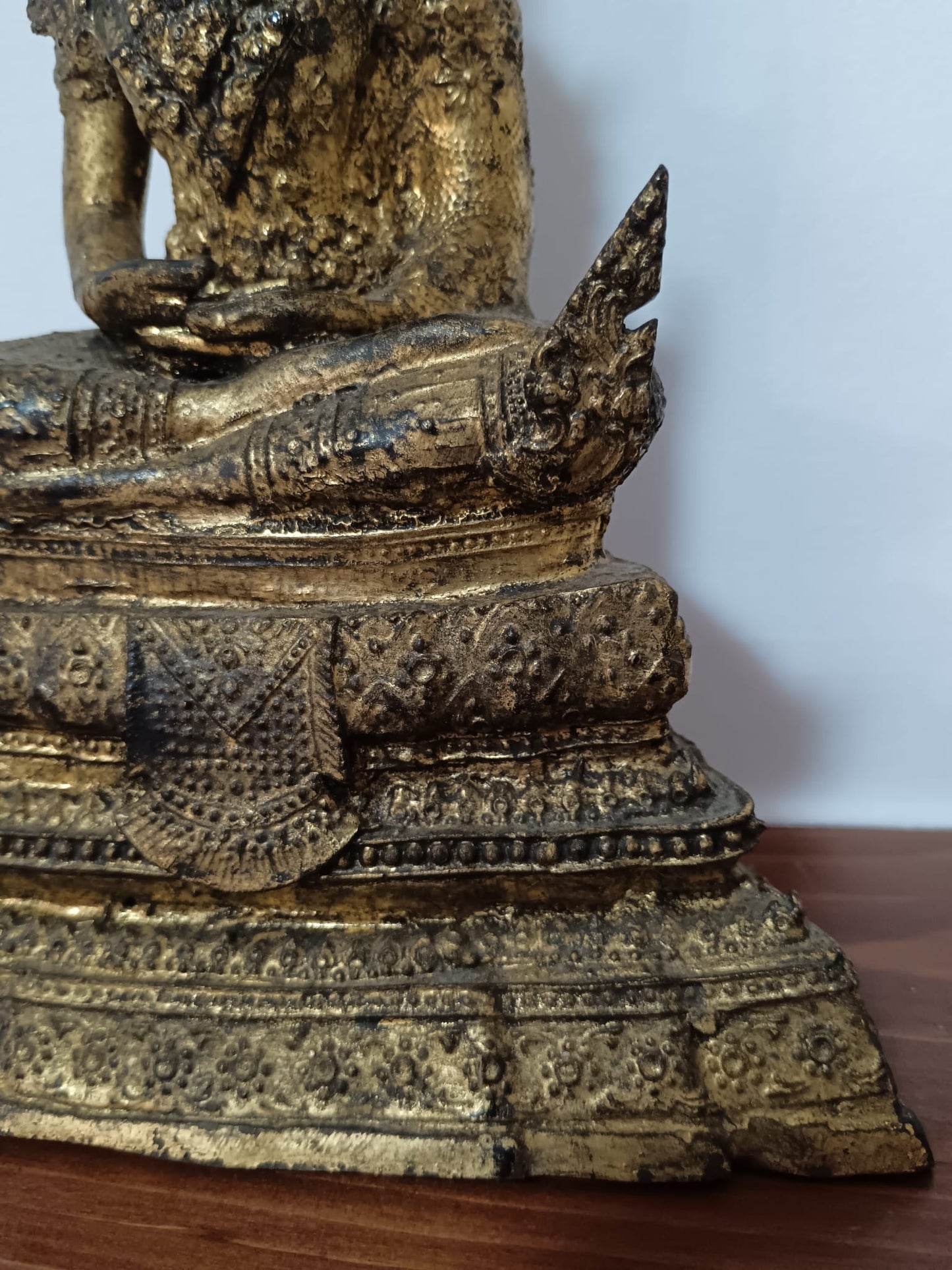 Statua in bronzo Bhudda in stile Rattanakosin- epoca XIX/ XX secolo