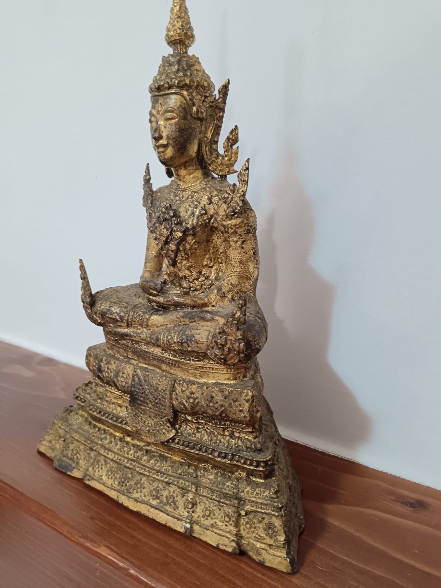 Statua in bronzo Bhudda in stile Rattanakosin- epoca XIX/ XX secolo