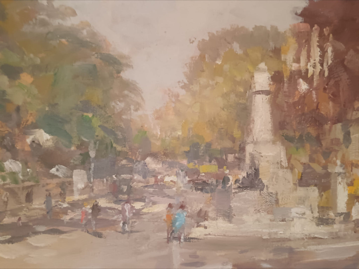 Mario Maresca Serra ( Napoli 1912-1991)- dipinto olio su legno epoca XX secolo