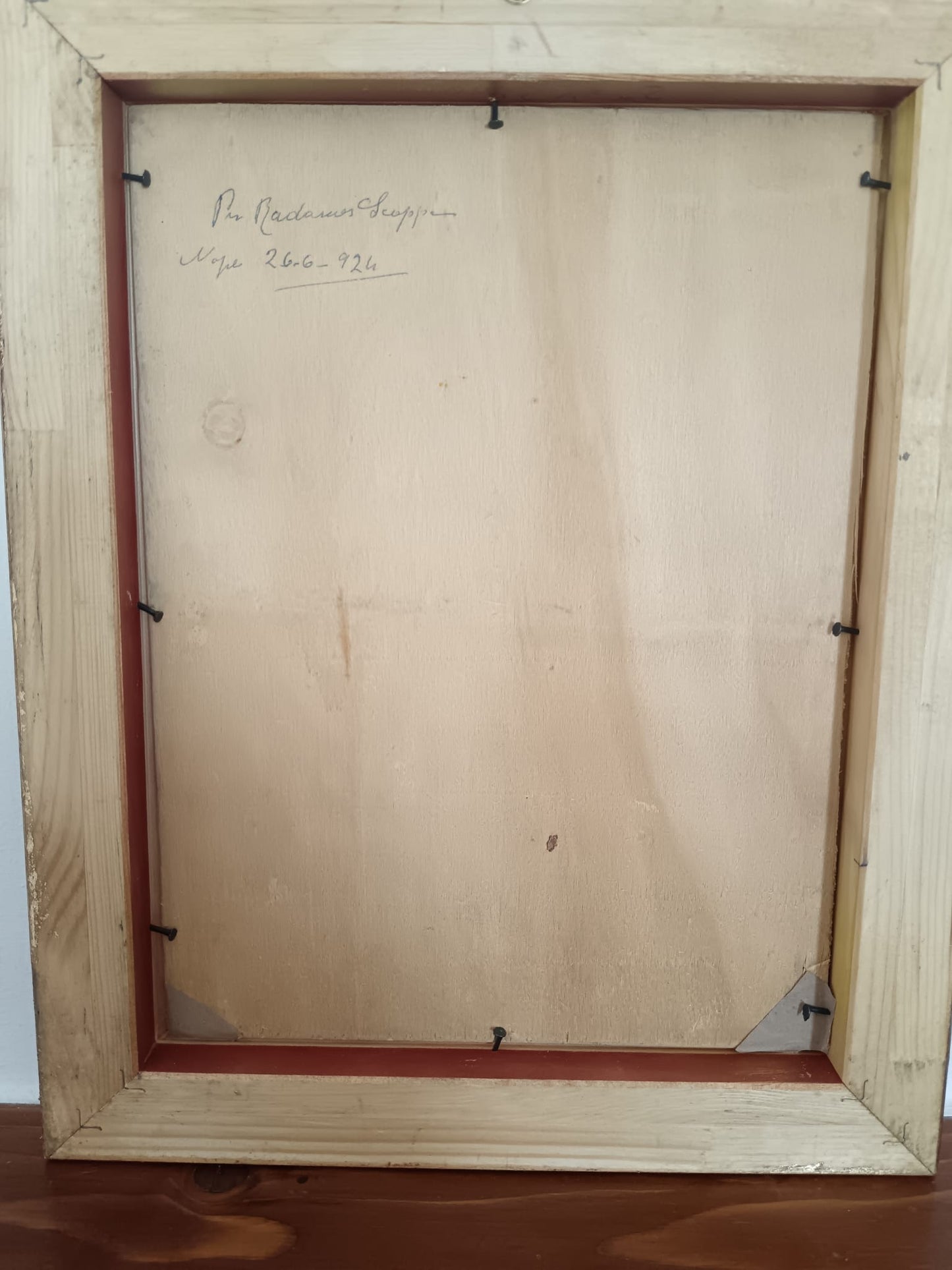 Radames Scoppa (Napoli 1877-1957)- Marina, dipinto olio su legno