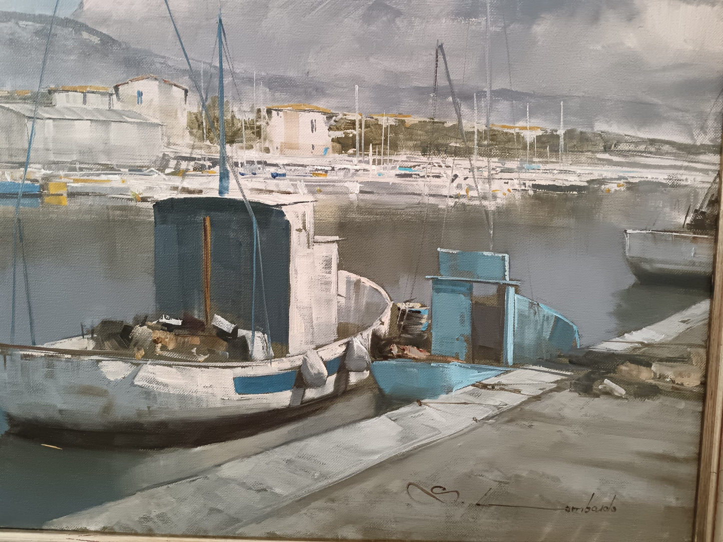 Spartaco Lombardo ( Luino 1958) dipinto olio su tela epoca XX secolo