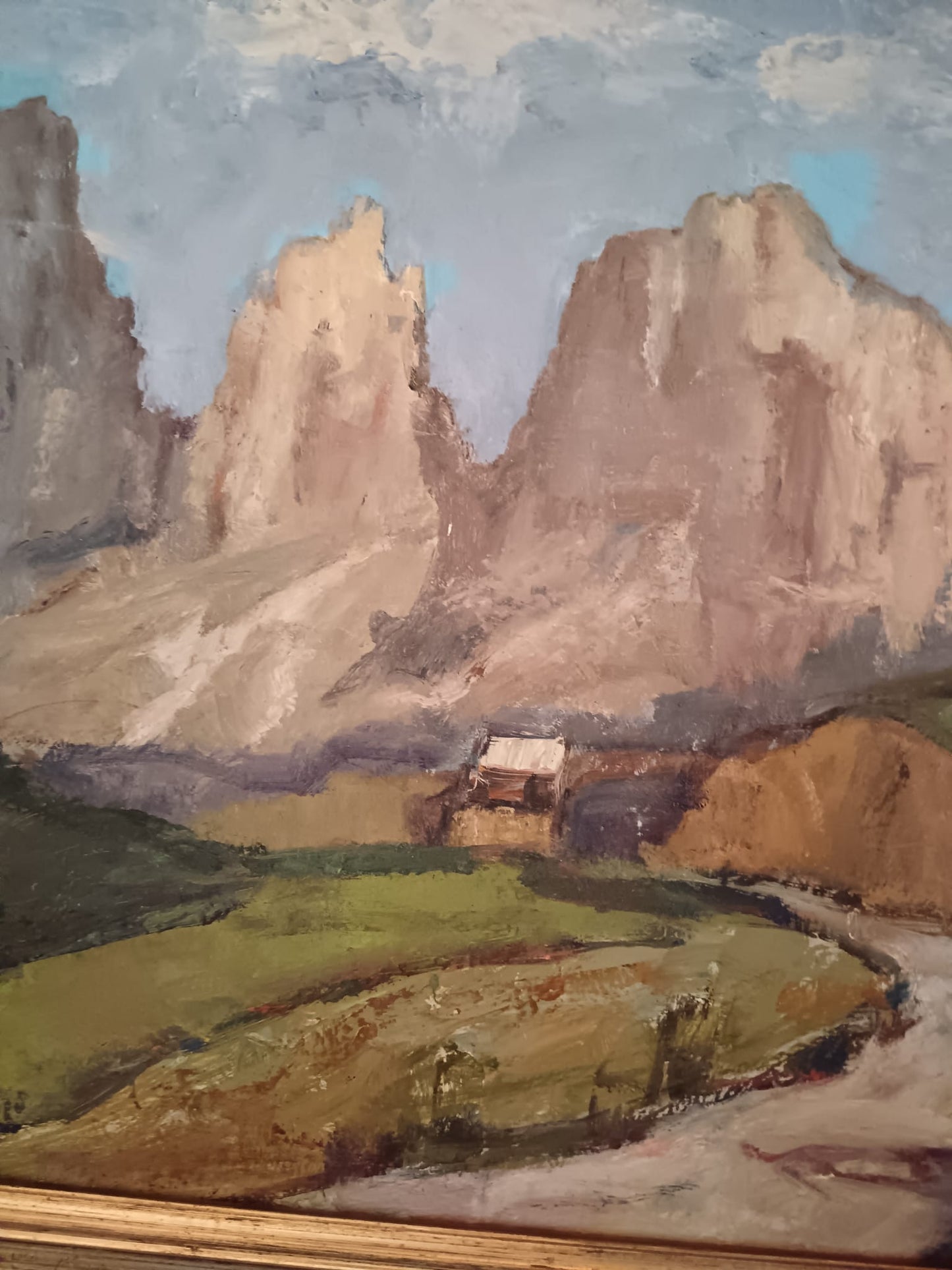 Gino Lucchi (Ravenna, 1925 – 1995) dipinto olio su cartoncino telato- XX secolo