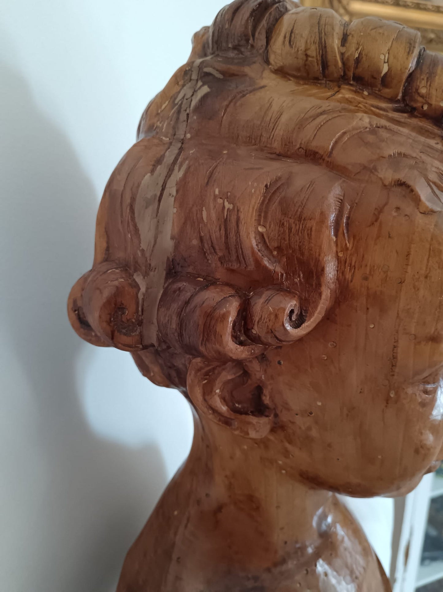 Vincenzo Moroder- scultura in legno 1942