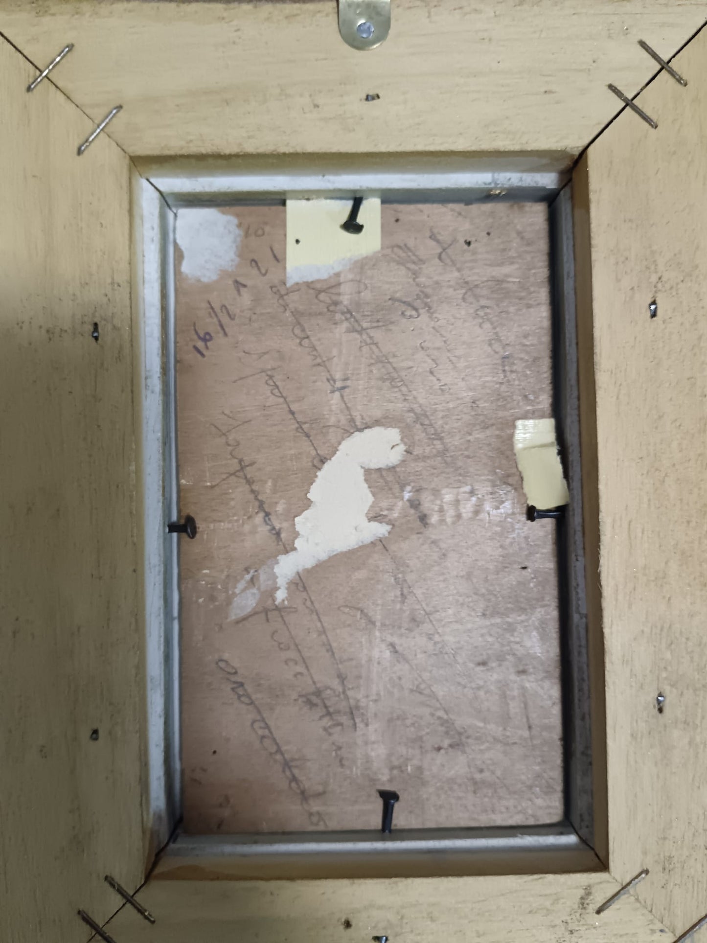 Dipinto olio su legno- prima metà del novecento