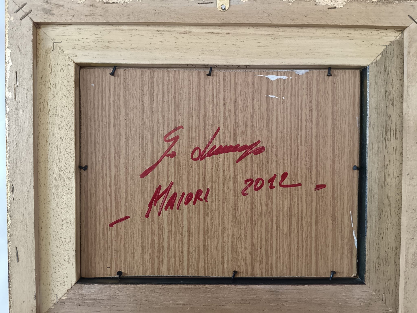 Giuseppe Luongo (1948)- Maiori- dipinto olio su pannello