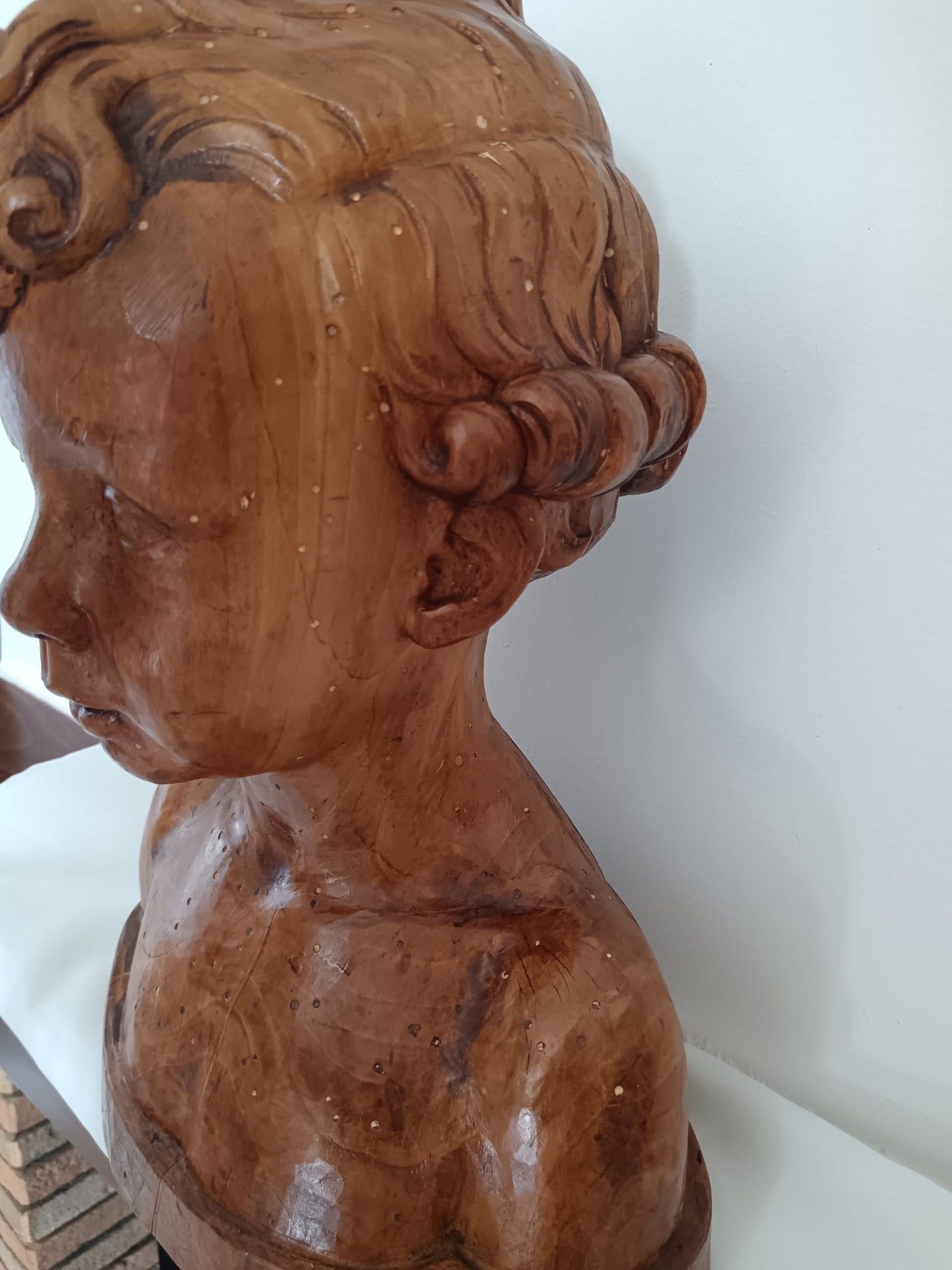 Vincenzo Moroder- scultura in legno 1942