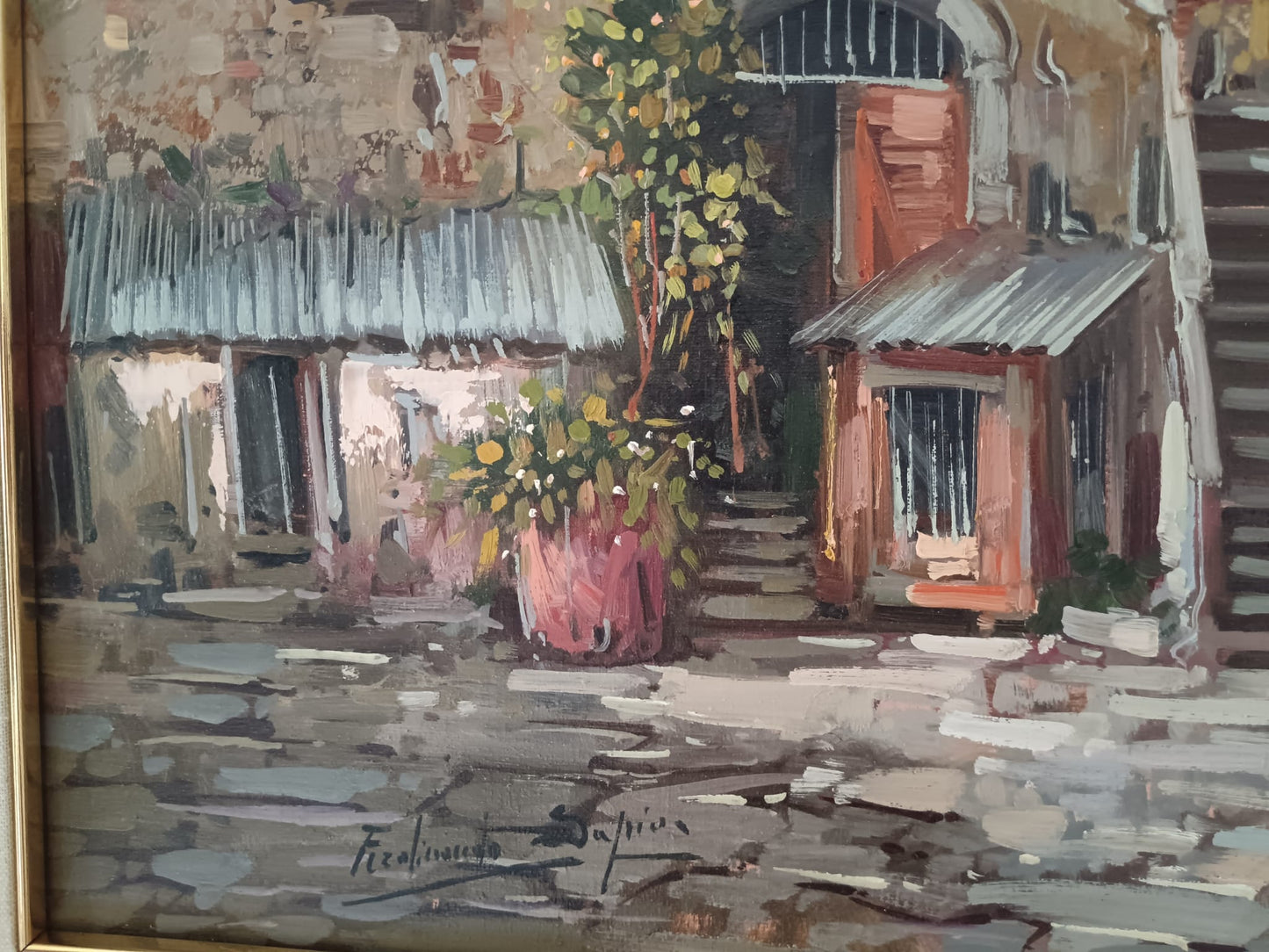 Ferdinando Sapio ( 1955) dipinto olio su tela- epoca XX secolo
