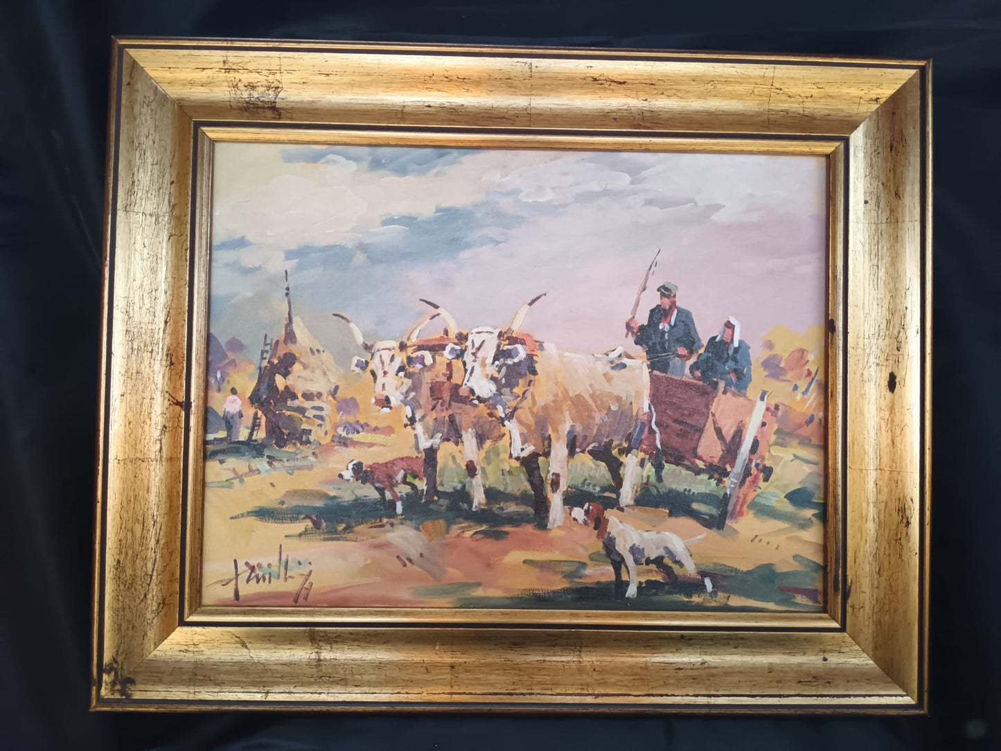 Mario Rombolini ( Livorno 1935-2014) dipinto olio su pannello