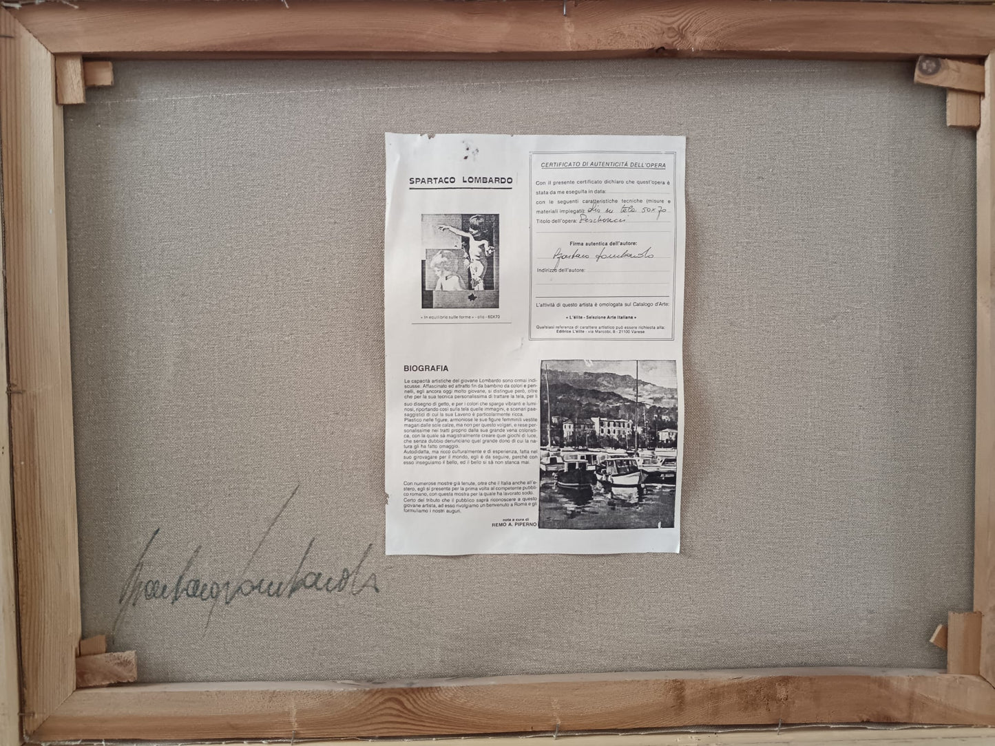 Spartaco Lombardo ( Luino 1958) dipinto olio su tela epoca XX secolo