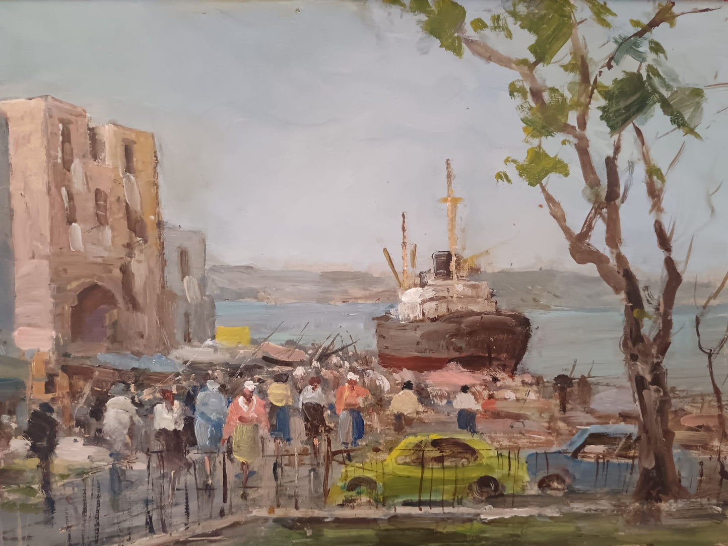 Raffaele Tozzi (Napoli XX secolo)- dipinto olio su masonite