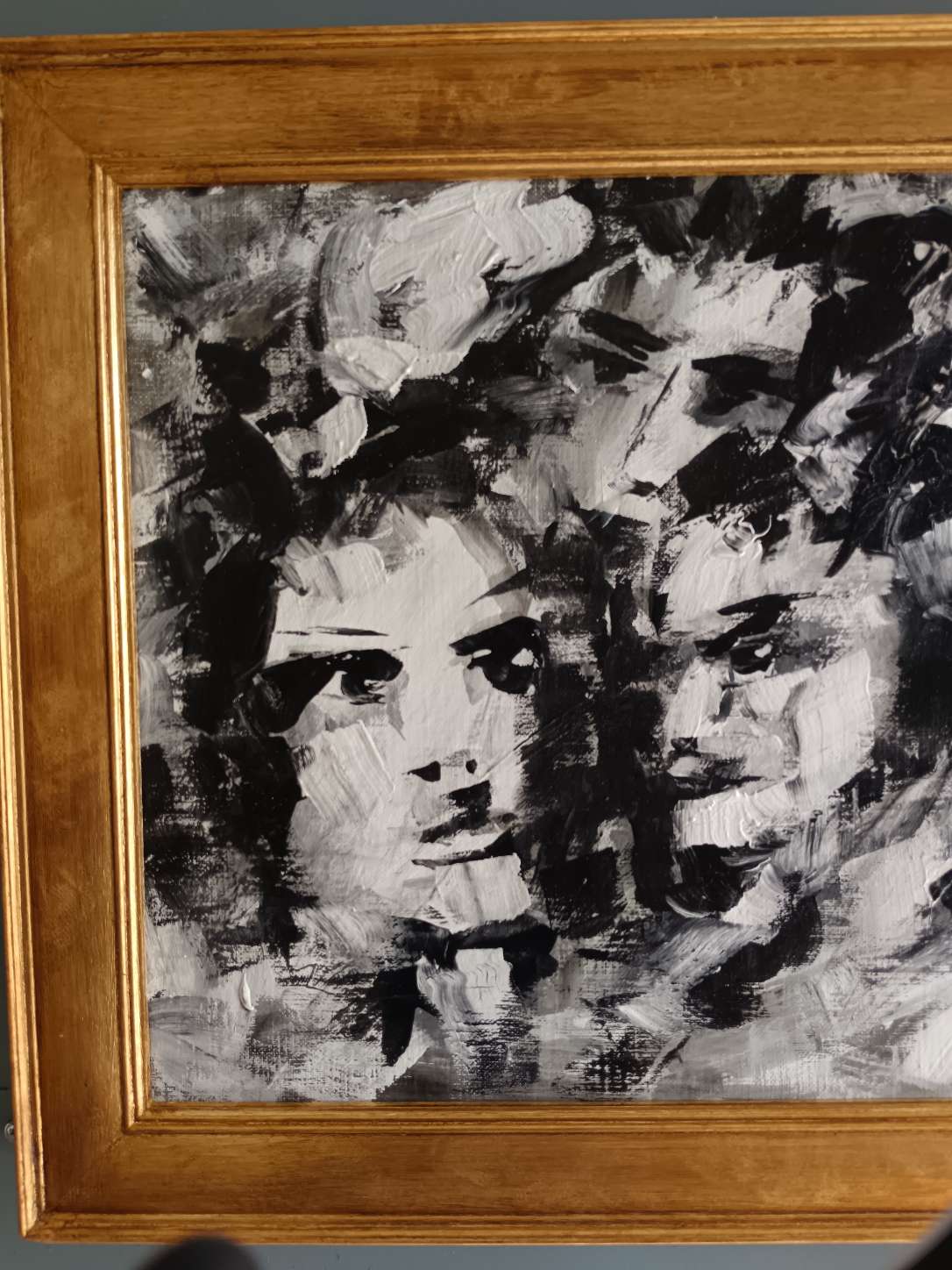 Mino MACCARI ( Siena, 1898 – Roma 1989) Olio Monocromo su cartoncino, Capolavoro