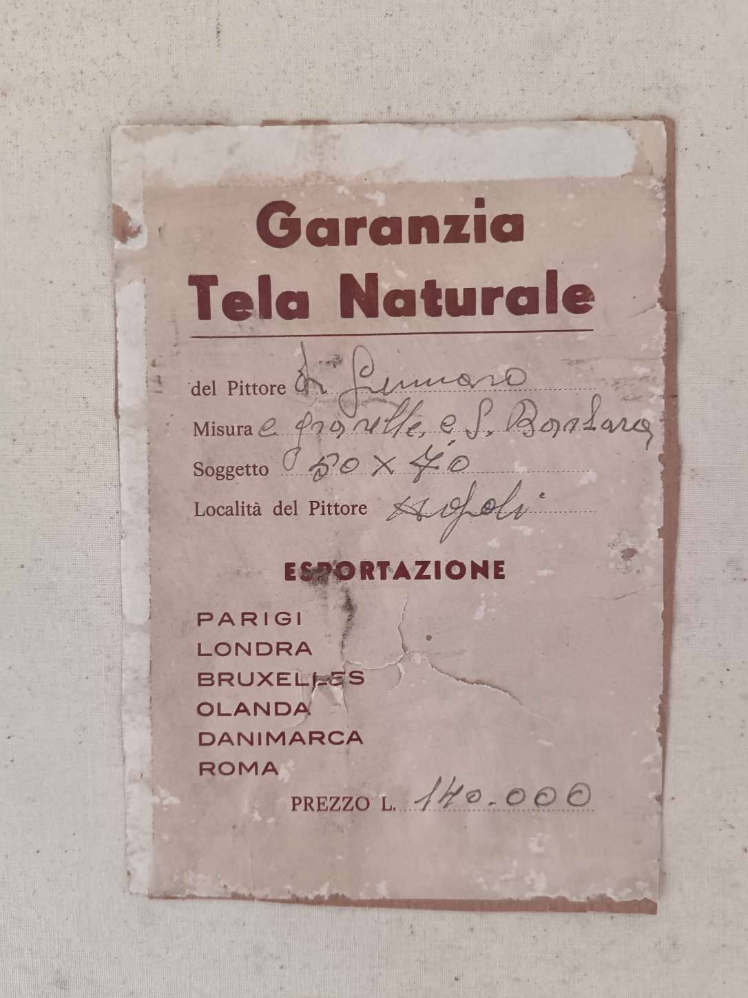 Dipinto Olio su Tela Di Gennaro Scena Popolare Napoletana Bambini e Scugnizzi