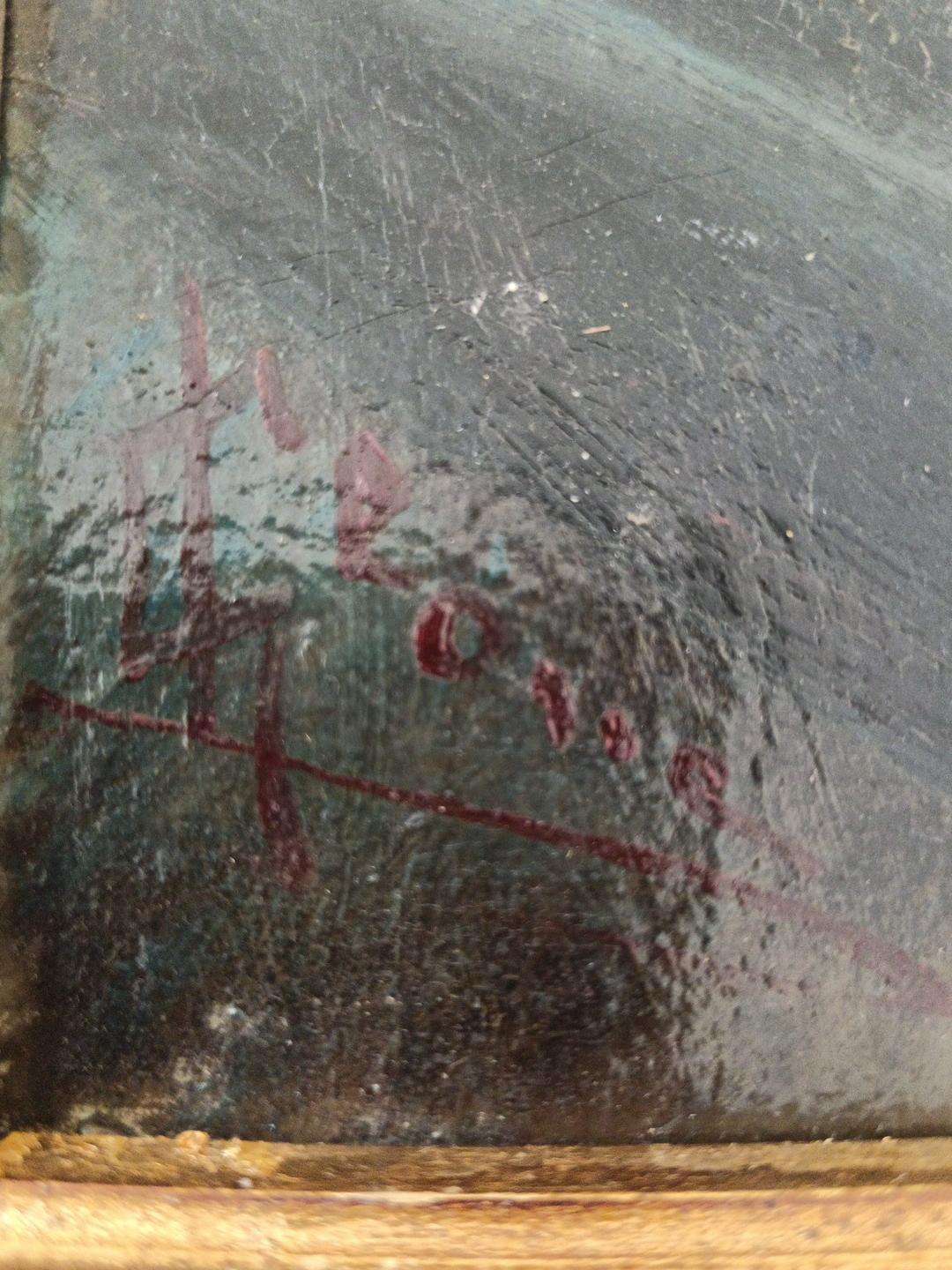 Giuseppe Leoni 1876-1927 Ritratto Femminile Antico Olio su Tela su Cartoncino
