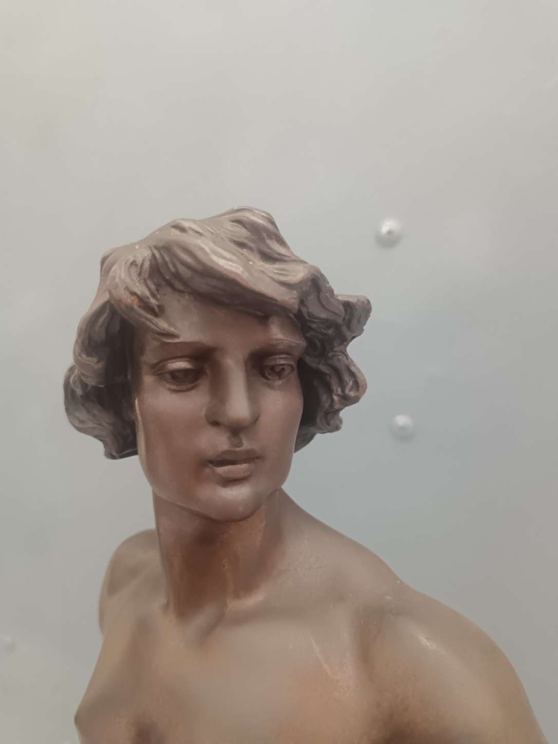 Statue bronze ancienne Premiere Victoire Marcel Debut signee original sculpture