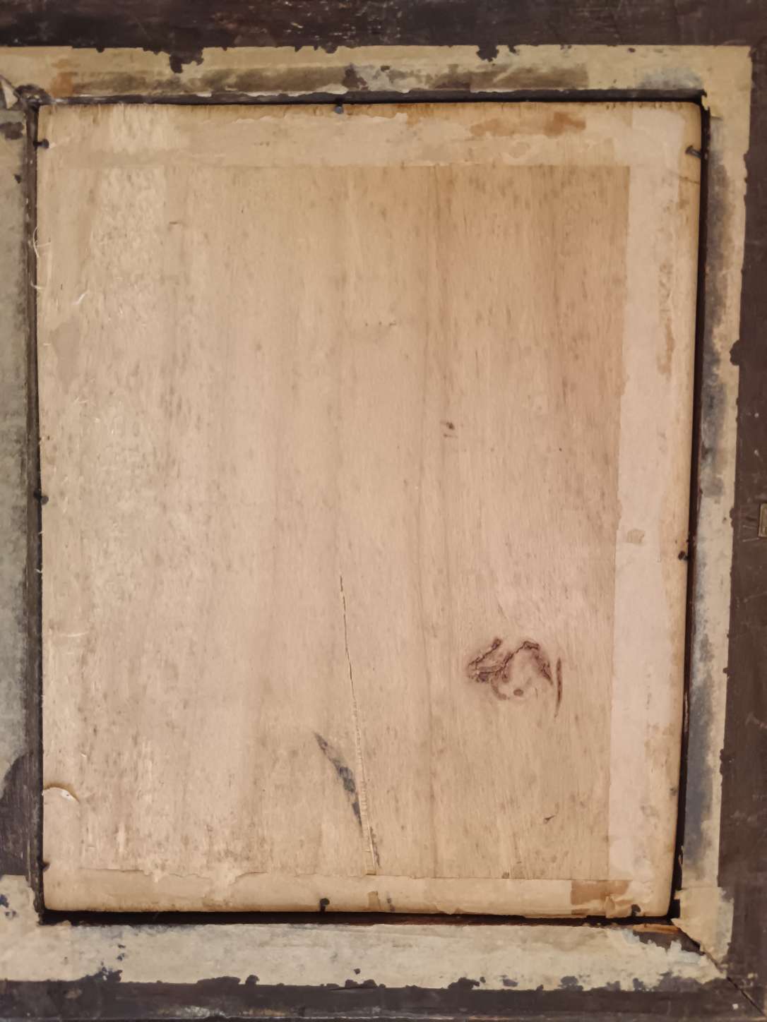 Dipinto antico marina con bagnanti olio su tavola A. Colucci con cornice epoca