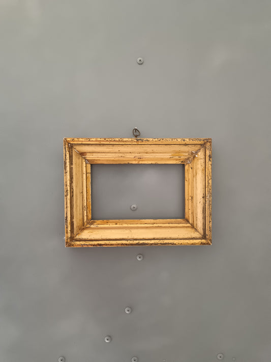 Cornice antica in legno foglia oro epoca fine '800