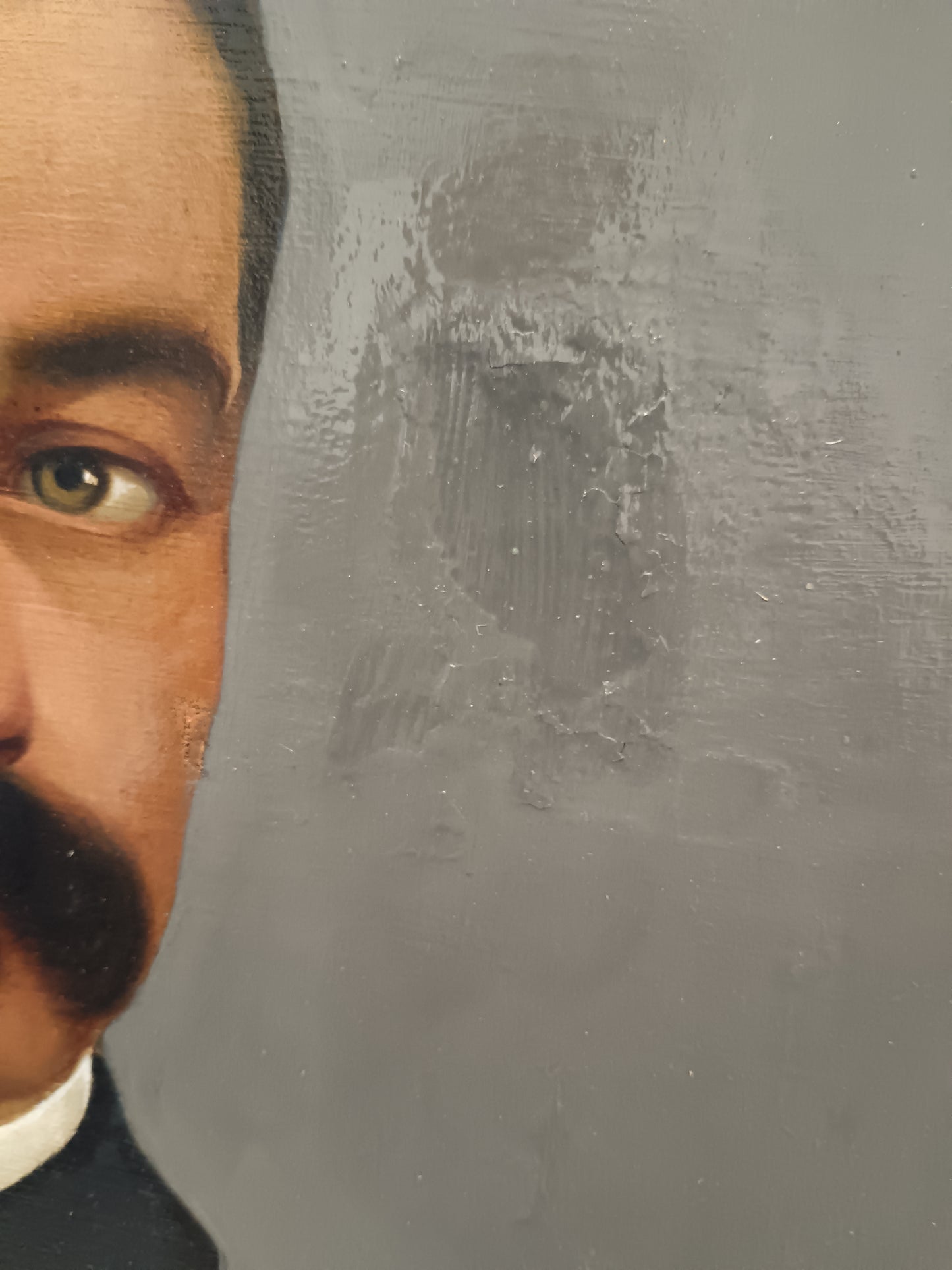 Ritratto ufficiale militare dipinto olio su tela epoca primo '900