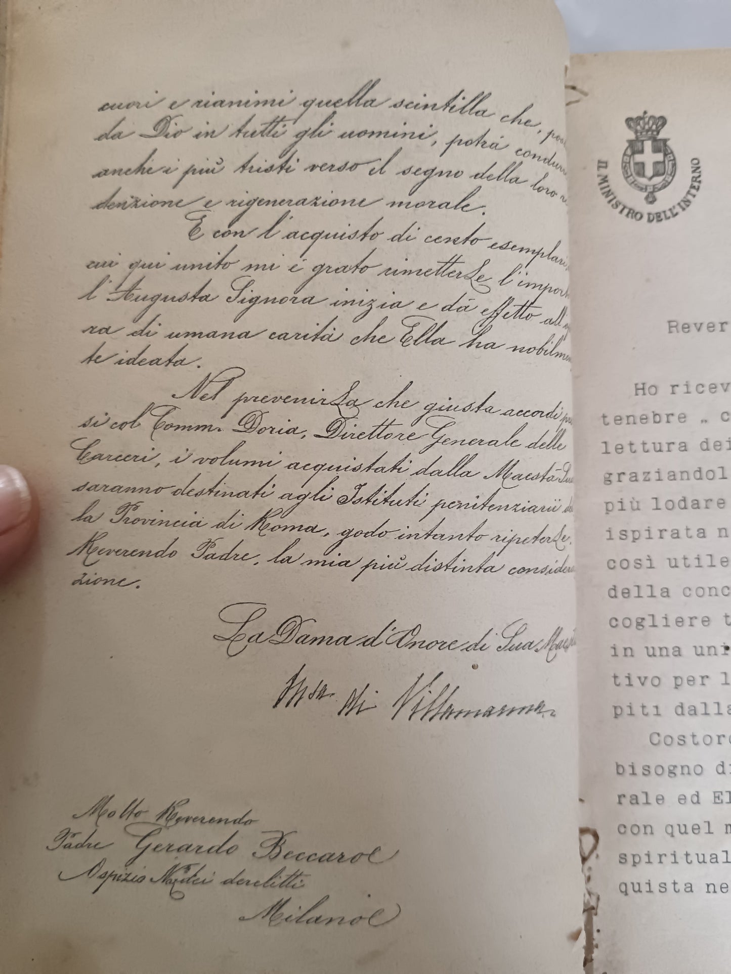 RARO 1906 RAGGI FRA LE TENEBRE Regina Margherita Savoia Carceri Silvio Pellico