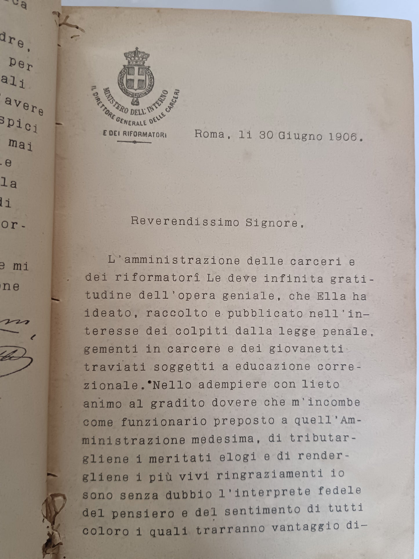 RARO 1906 RAGGI FRA LE TENEBRE Regina Margherita Savoia Carceri Silvio Pellico
