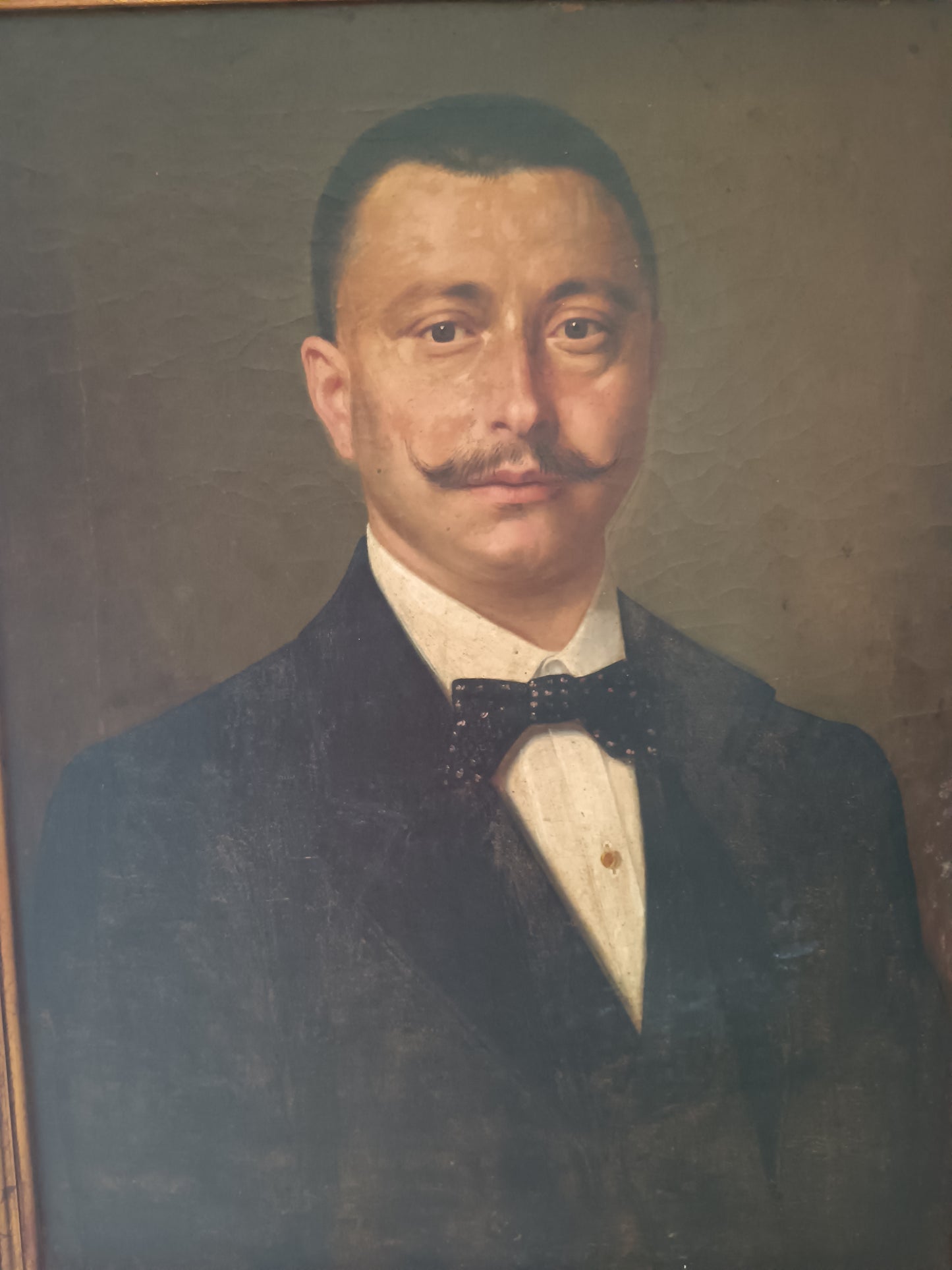 Ritratto di gentiluomo olio su tela epoca fine '800
