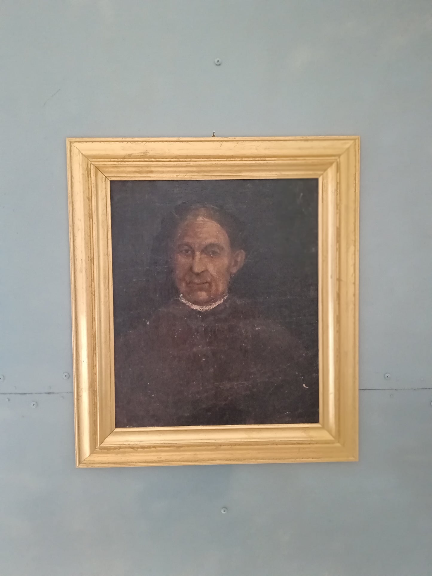Antico Ritratto Maschile Olio su Tela Fine ‘800 Inizio ‘900 Dipinto d’Epoca