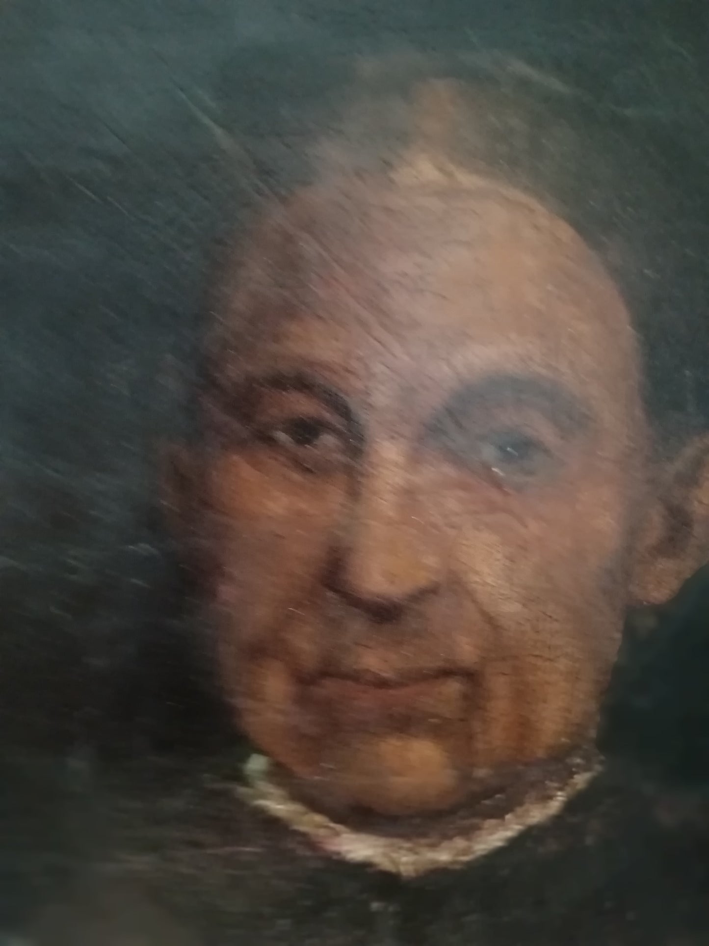 Antico Ritratto Maschile Olio su Tela Fine ‘800 Inizio ‘900 Dipinto d’Epoca