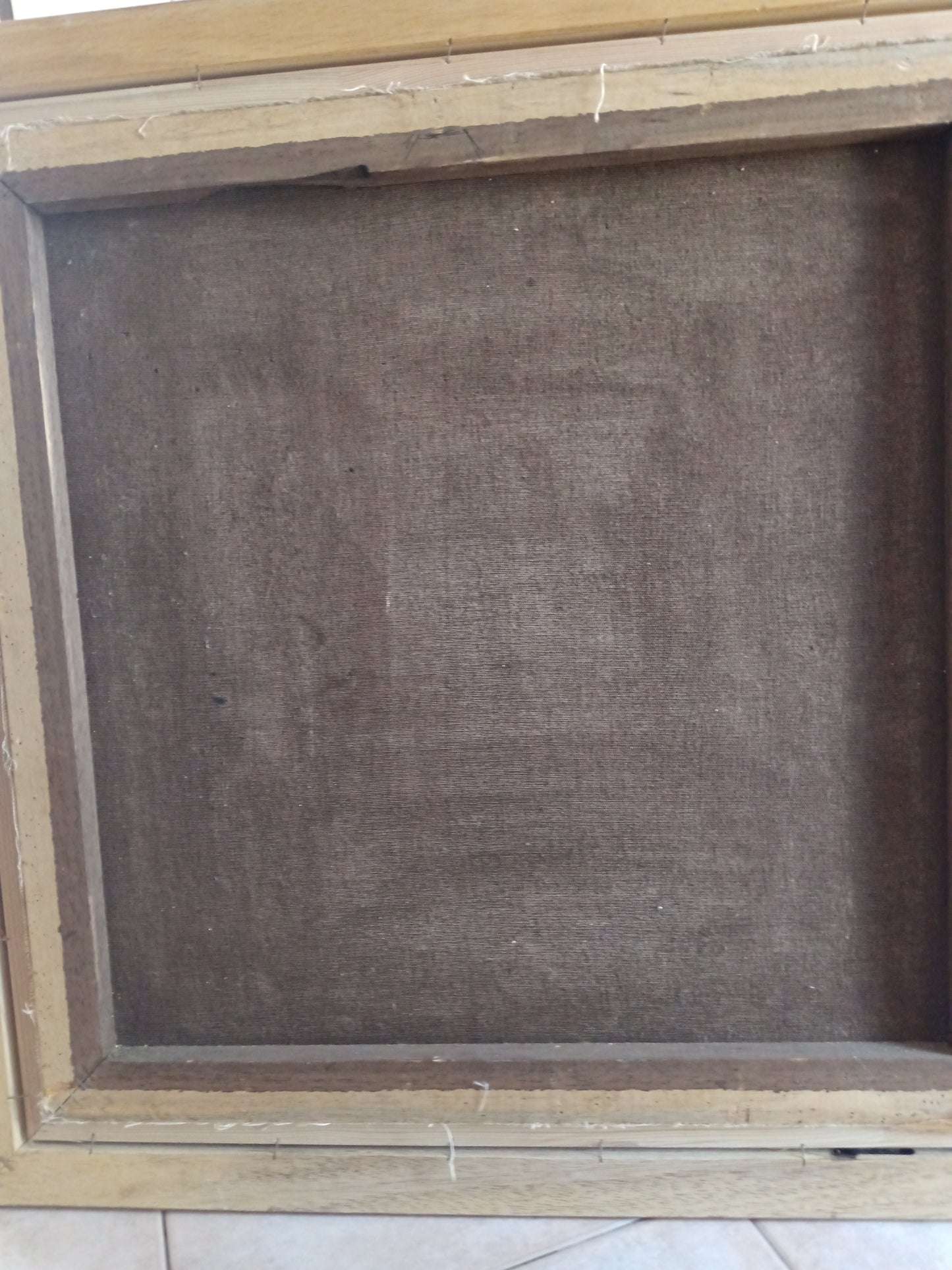 Antico Dipinto Olio su Tela Madonna Addolorata XVII/XVIII Secolo Reintelato”