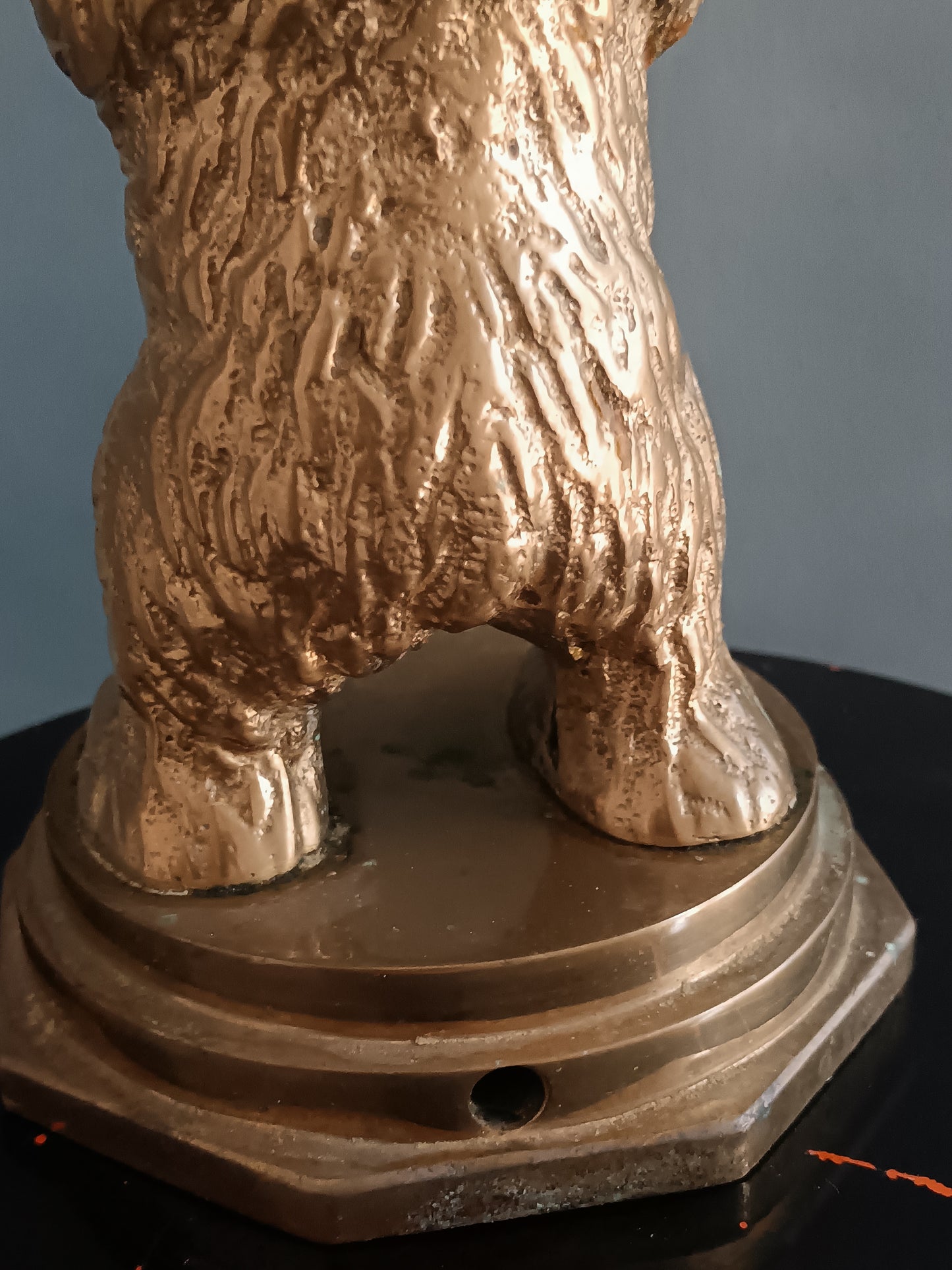 Lampada da Tavolo Vintage Orso in Bronzo Ottone Anni ’40 ’60 Scultura Animalier Art Decò