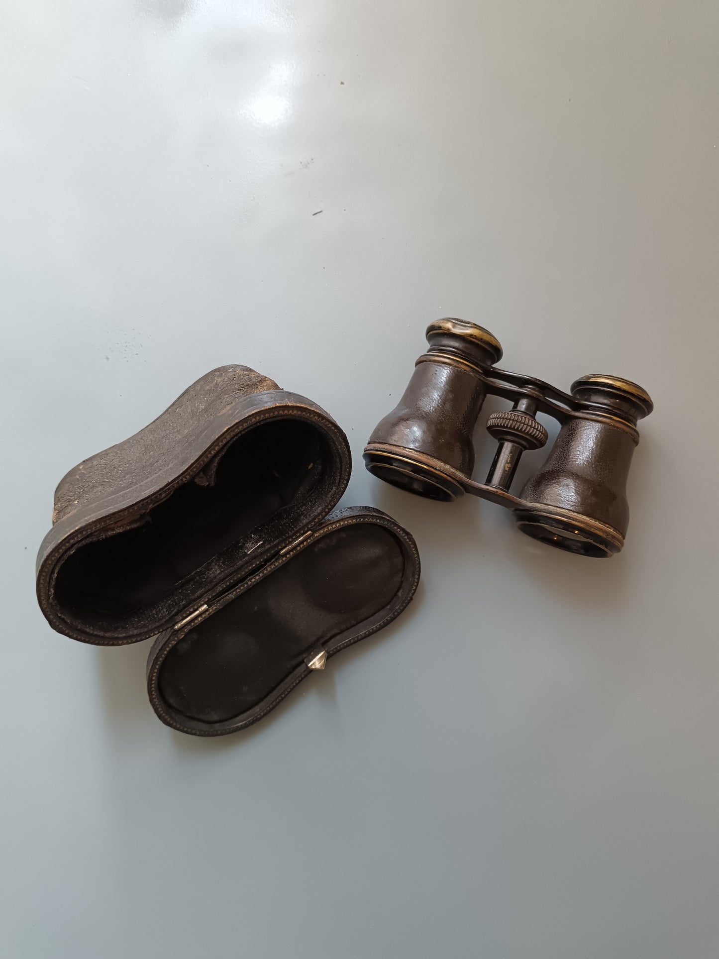 Antico Binocolo da Teatro Flammarion Paris con Custodia Originale – Opera Glasses Francesi Fine ‘800 Primi ‘900