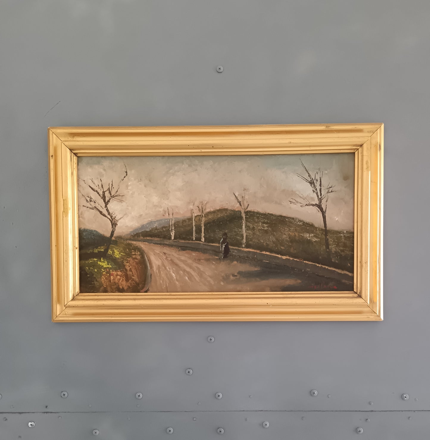 Luigi Pane ( Napoli 1924) dipinto olio su legno.