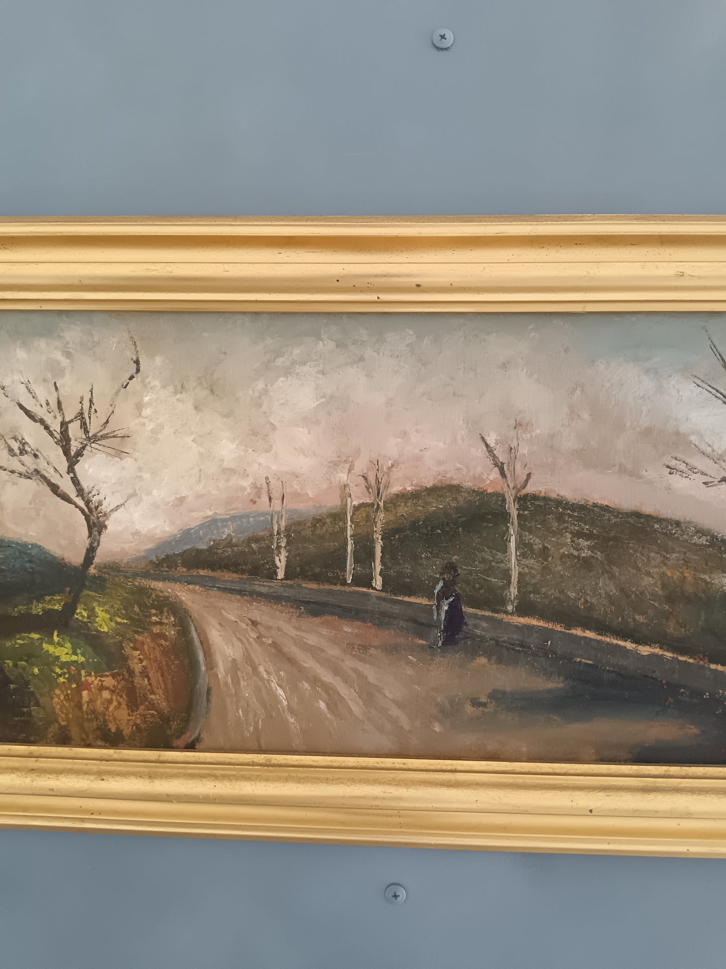 Luigi Pane ( Napoli 1924) dipinto olio su legno.