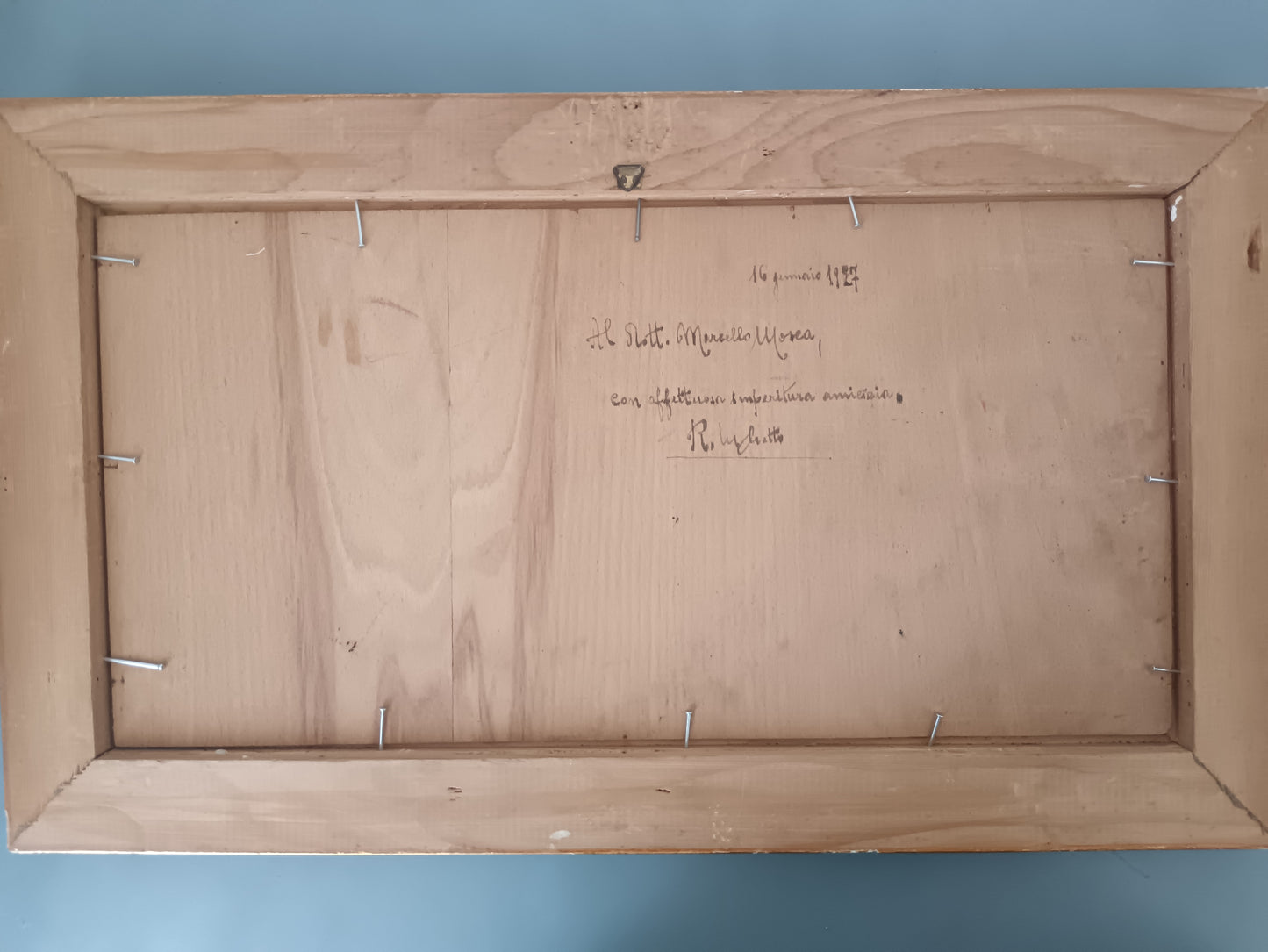 Luigi Pane ( Napoli 1924) dipinto olio su legno.