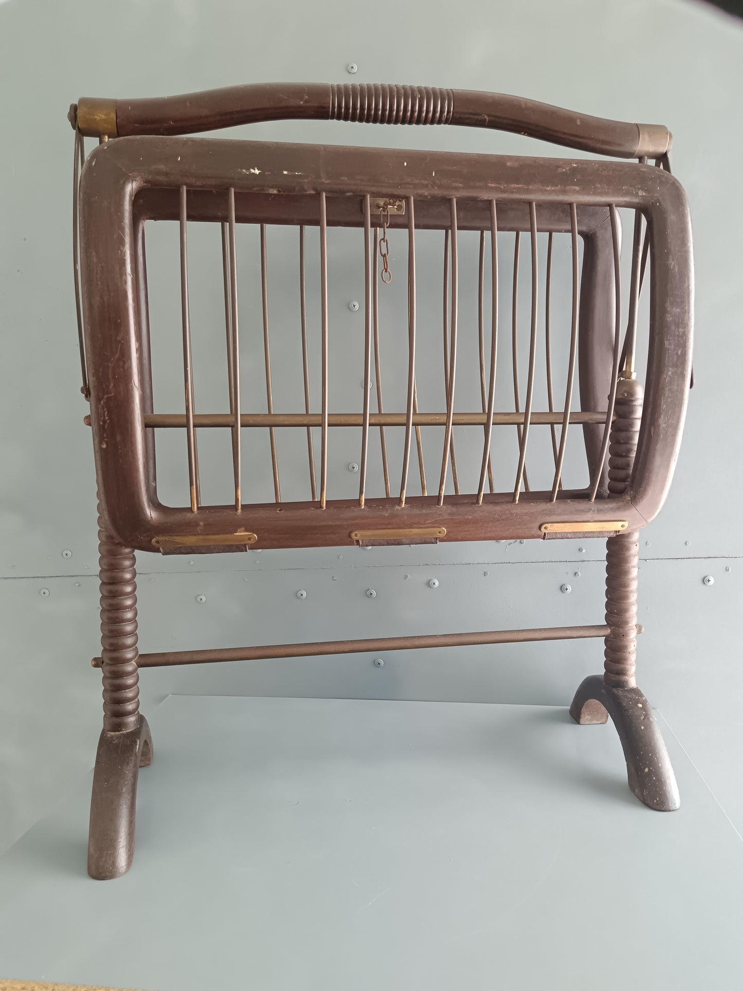 Portariviste Pieghevole Vintage in Faggio Curvato Stile Thonet Anni '30 Modernariato