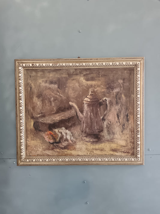 Tina Vaira Quadro dipinto olio su tela natura morta firmato
