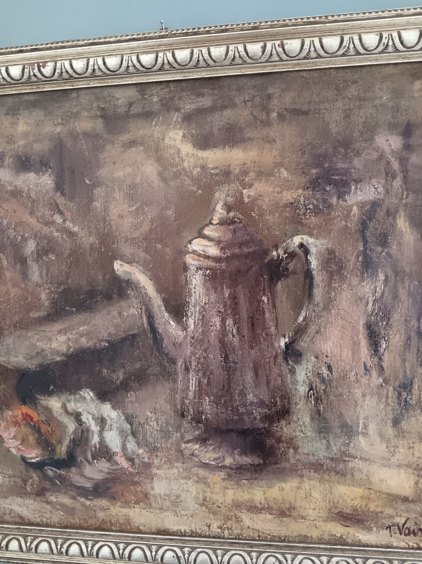Tina Vaira Quadro dipinto olio su tela natura morta firmato